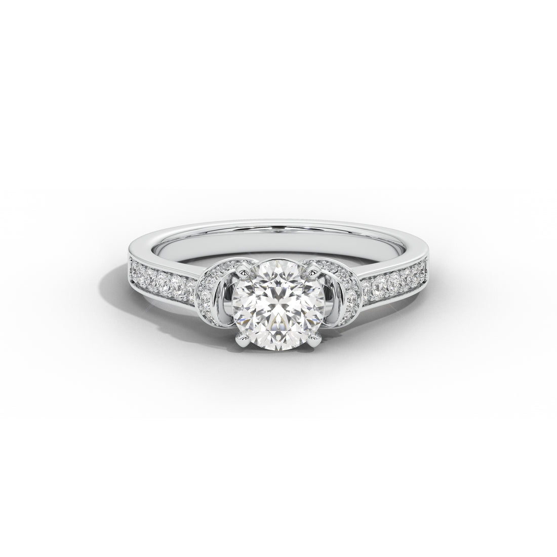 1 Carat Cynthia Round Double Halo Ring