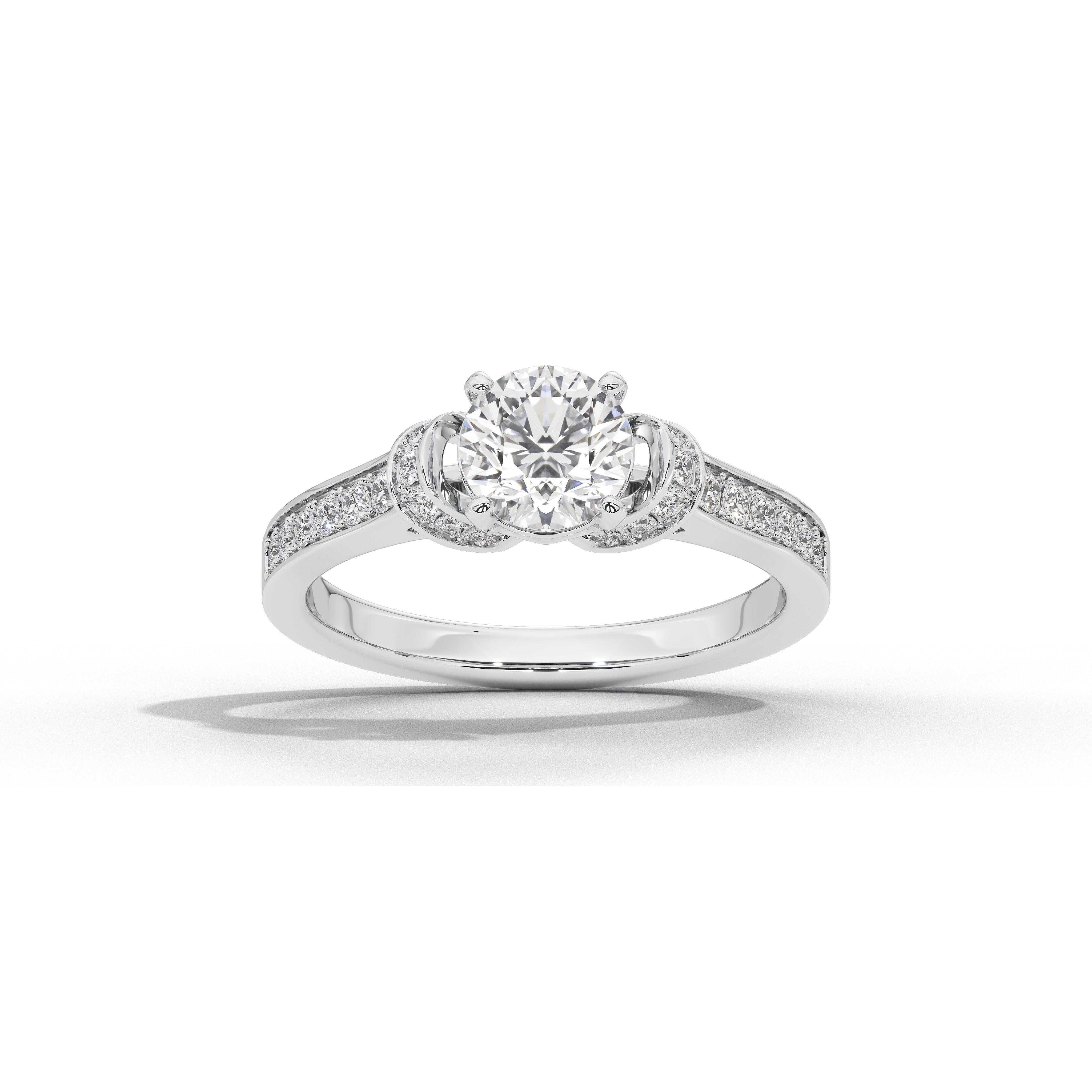 1 Carat Cynthia Round Double Halo Ring