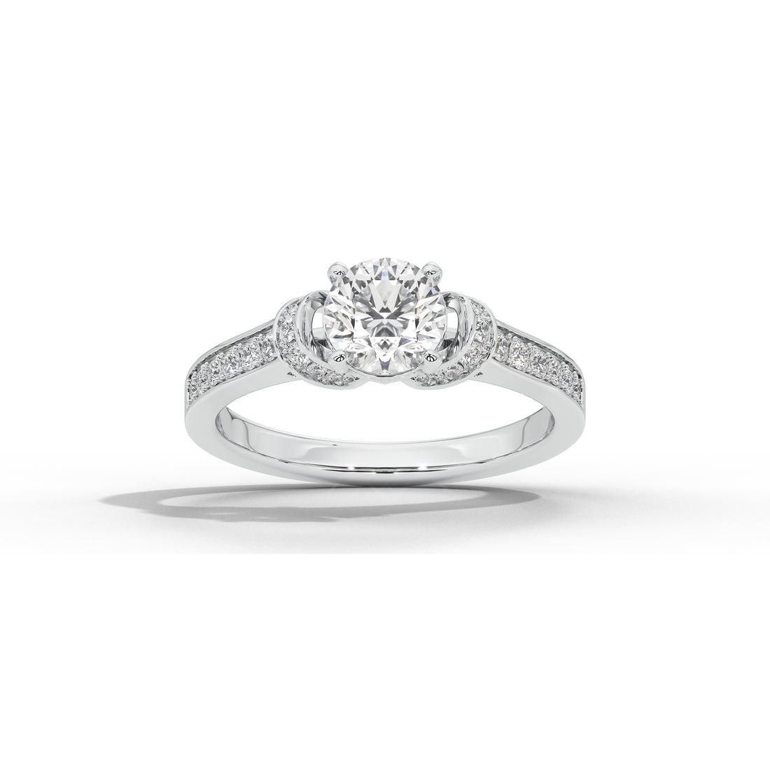 1 Carat Cynthia Round Double Halo Ring