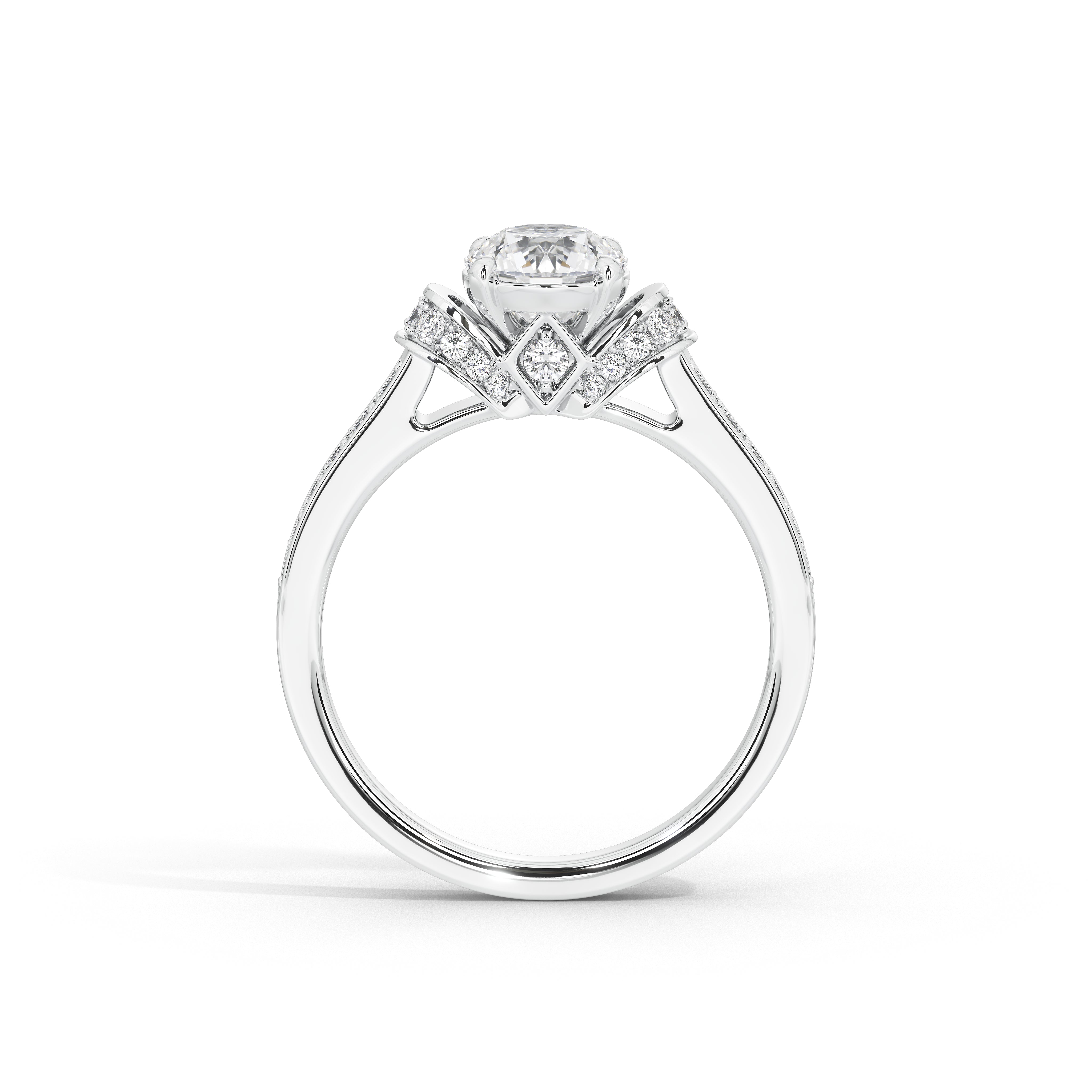 1 Carat Cynthia Round Double Halo Ring