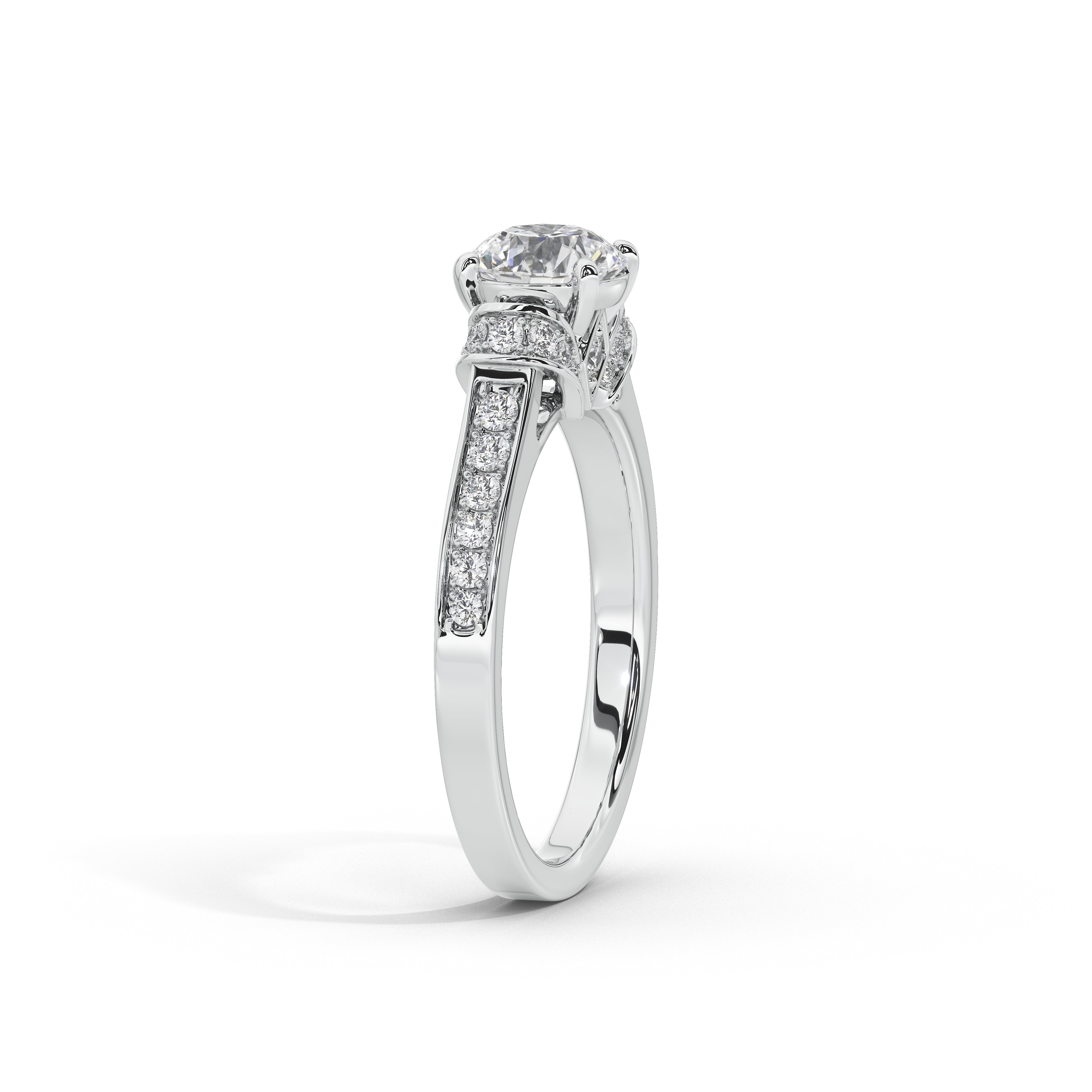 1 Carat Cynthia Round Double Halo Ring