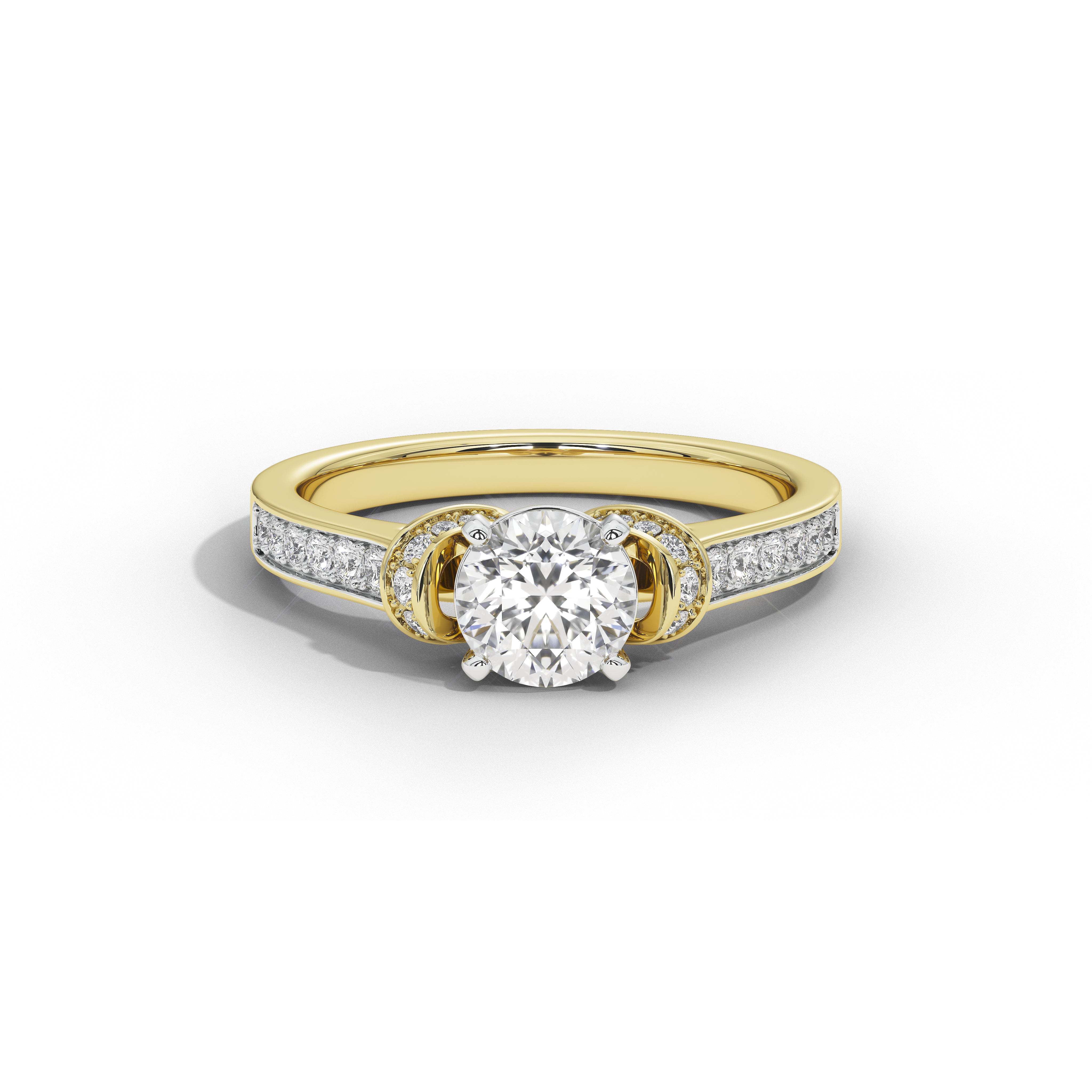 1 Carat Cynthia Round Double Halo Ring