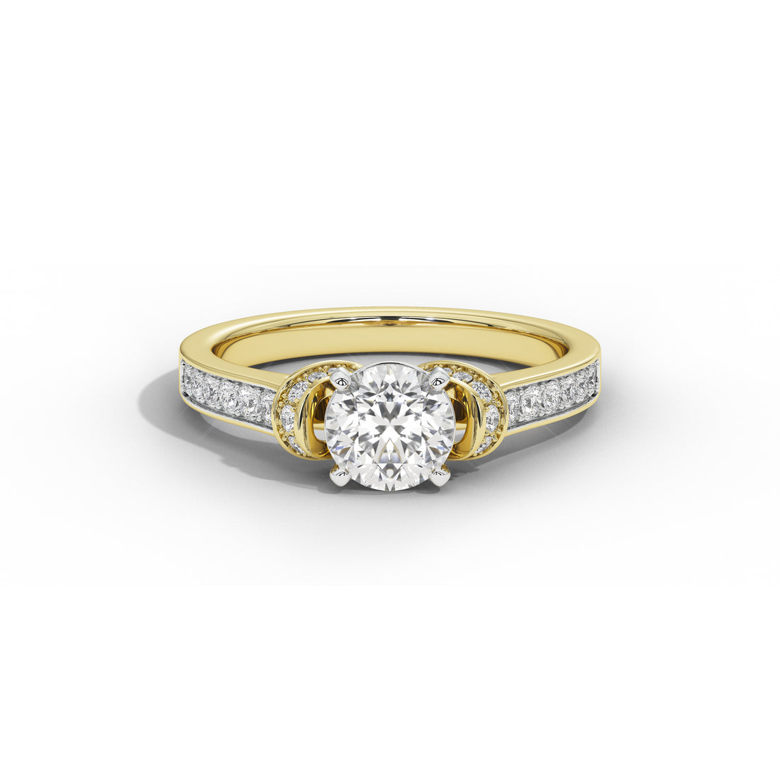 1 Carat Cynthia Round Double Halo Ring