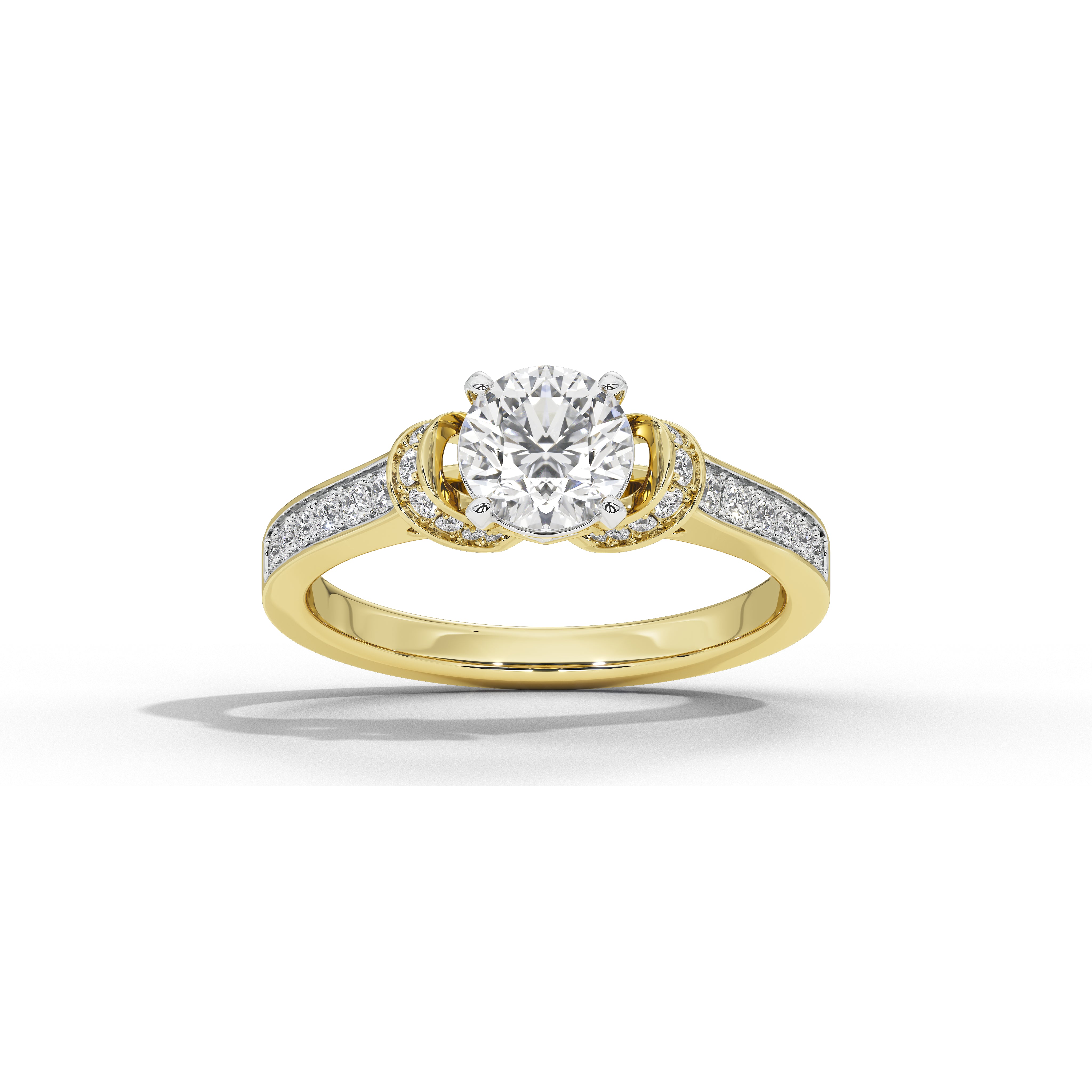 1 Carat Cynthia Round Double Halo Ring