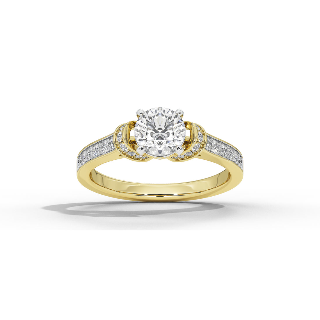 1 Carat Cynthia Round Double Halo Ring