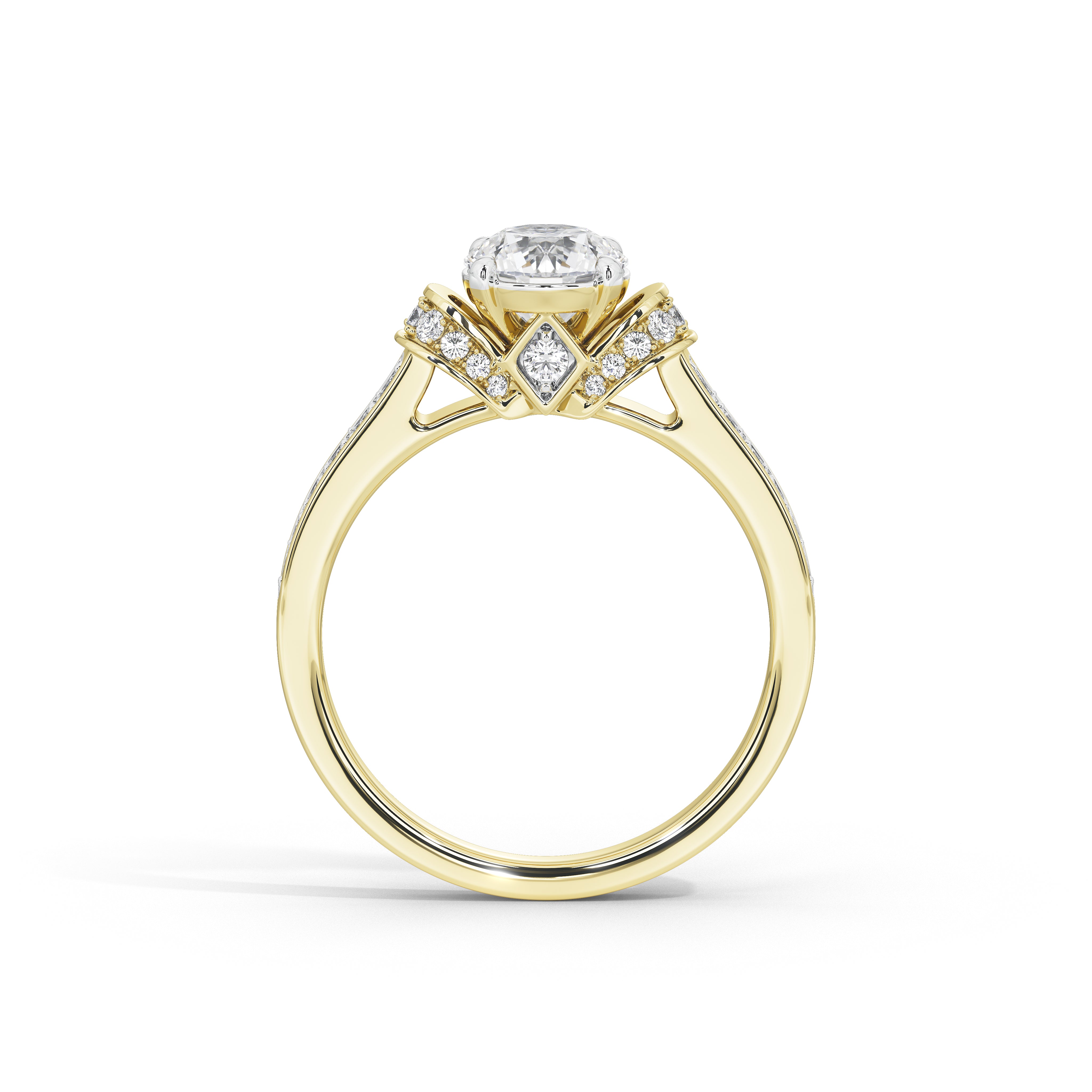1 Carat Cynthia Round Double Halo Ring