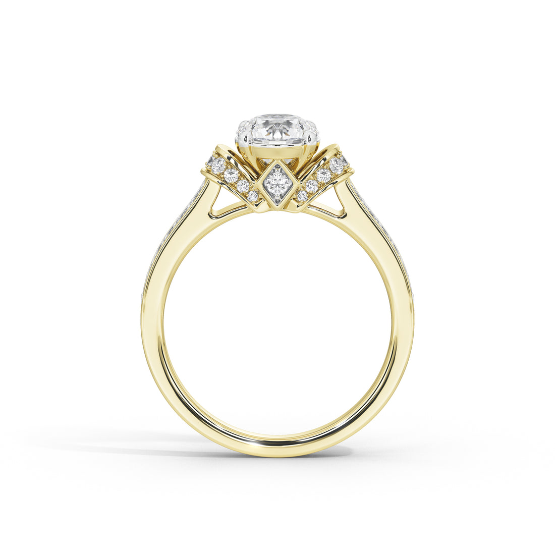1 Carat Cynthia Round Double Halo Ring