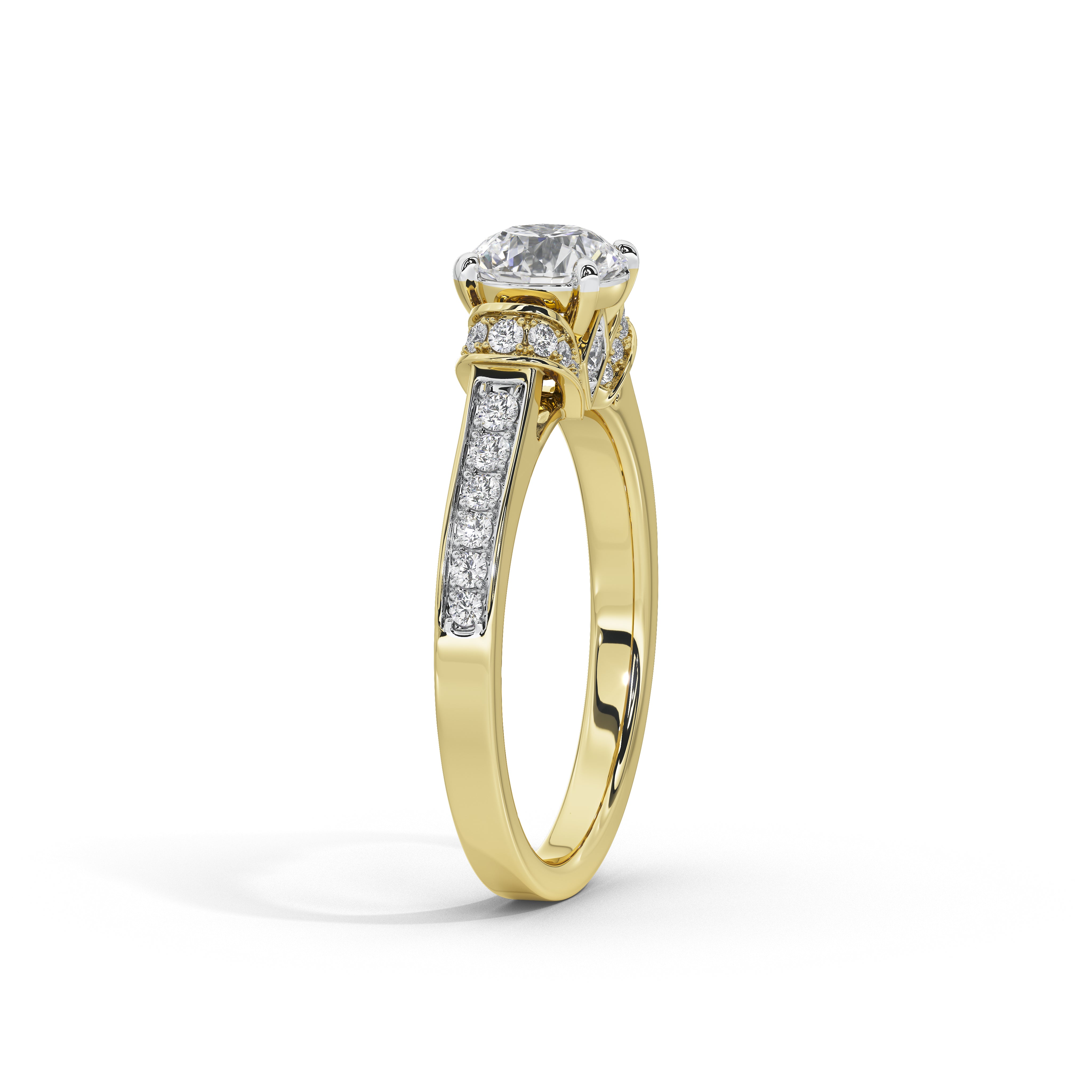 1 Carat Cynthia Round Double Halo Ring