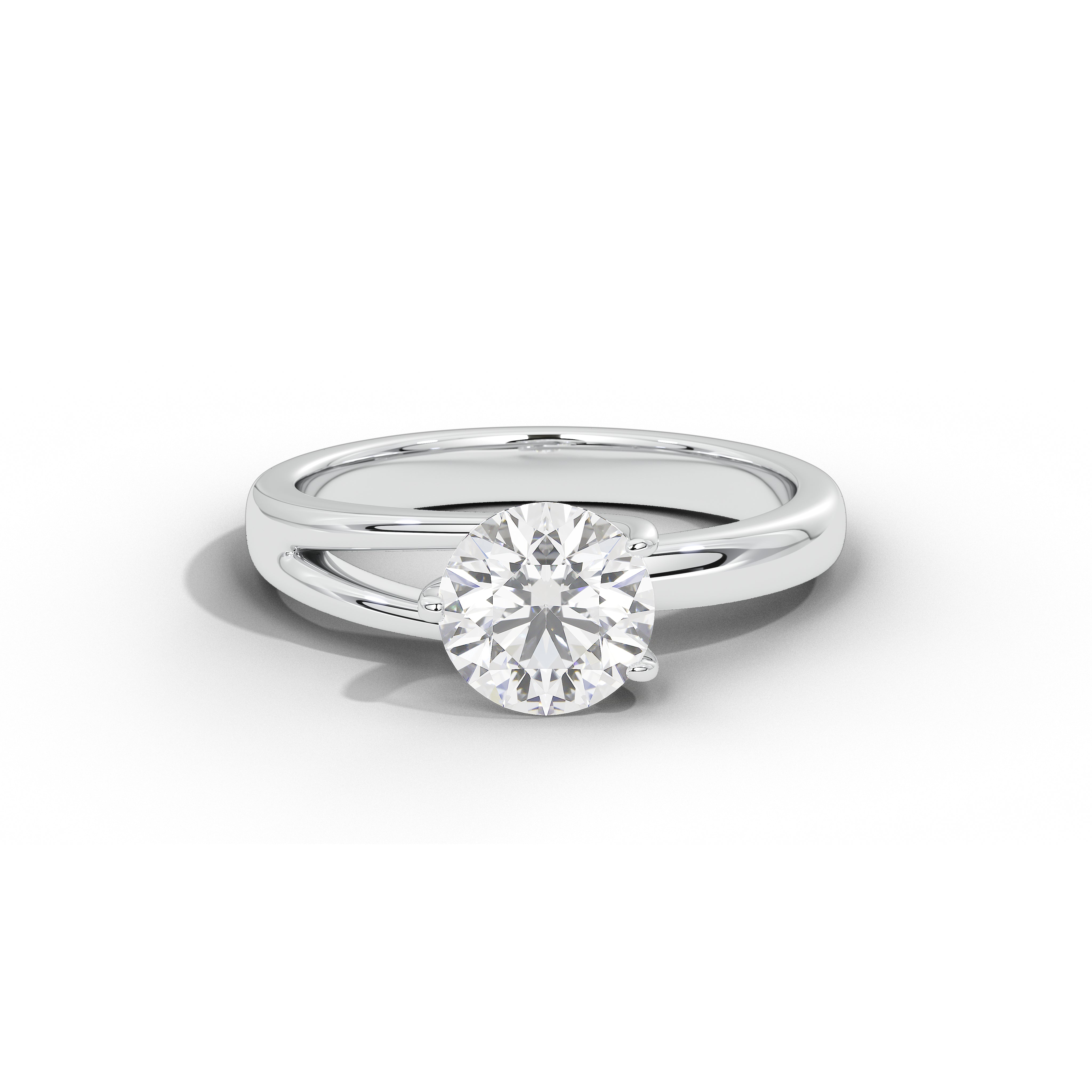 Nicole Everyday Solitaire Ring (Two Tone)
