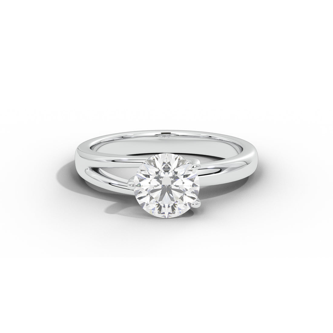Nicole Everyday Solitaire Ring (Two Tone)