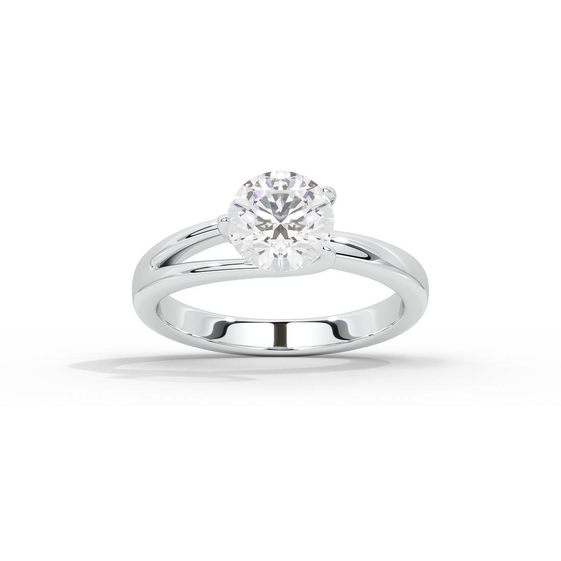 Nicole Everyday Solitaire Ring (Two Tone)