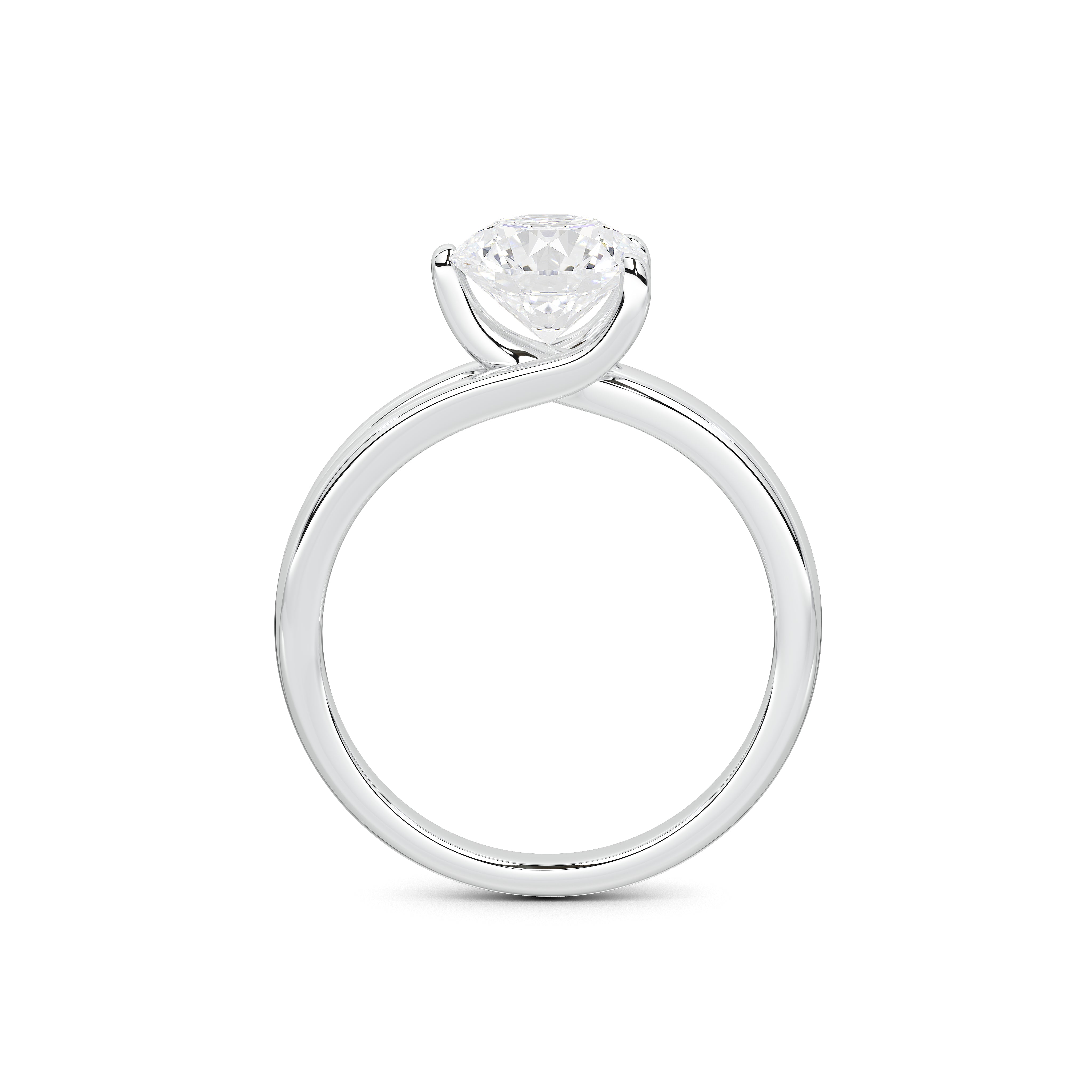 Nicole Everyday Solitaire Ring (Two Tone)