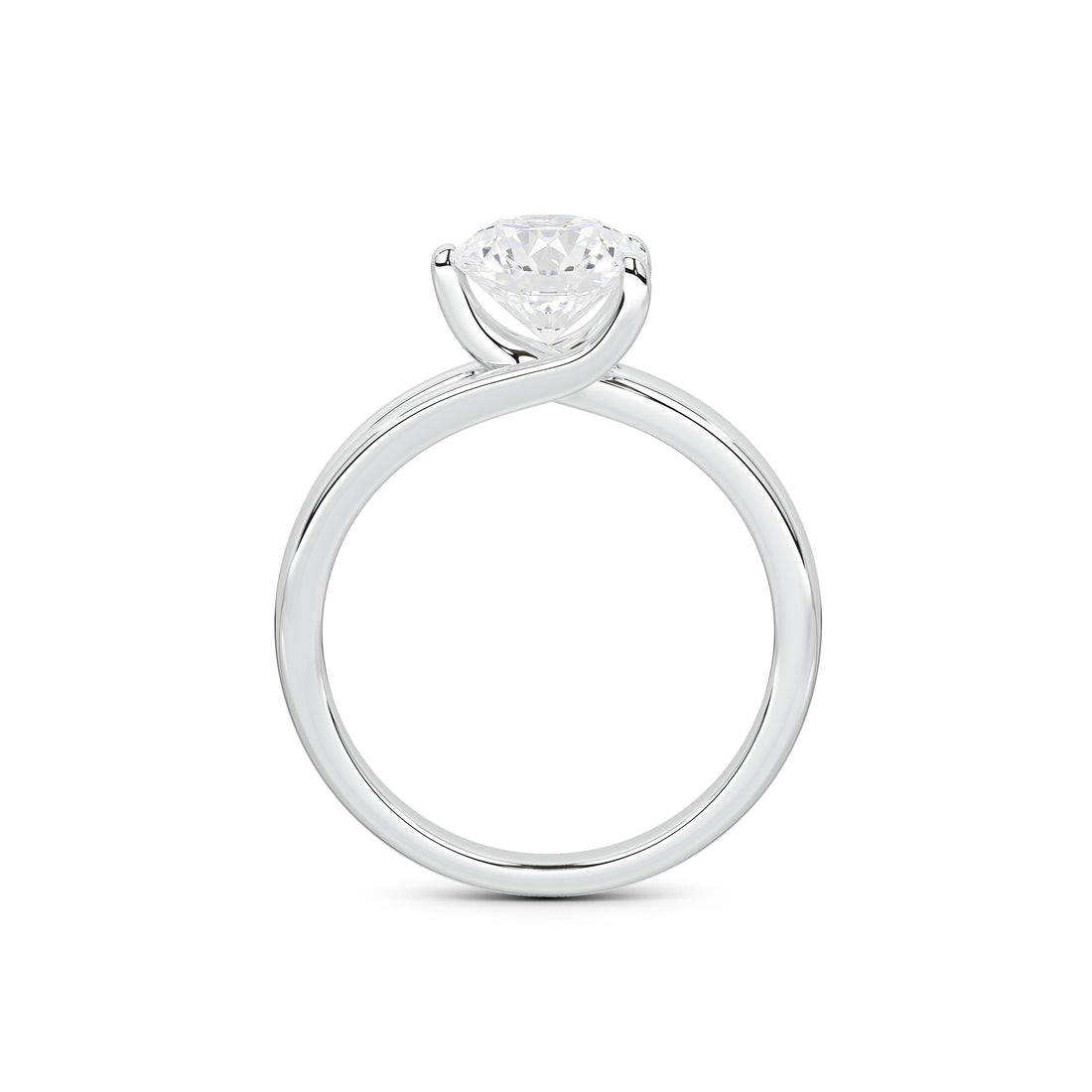 Nicole Everyday Solitaire Ring (Two Tone)