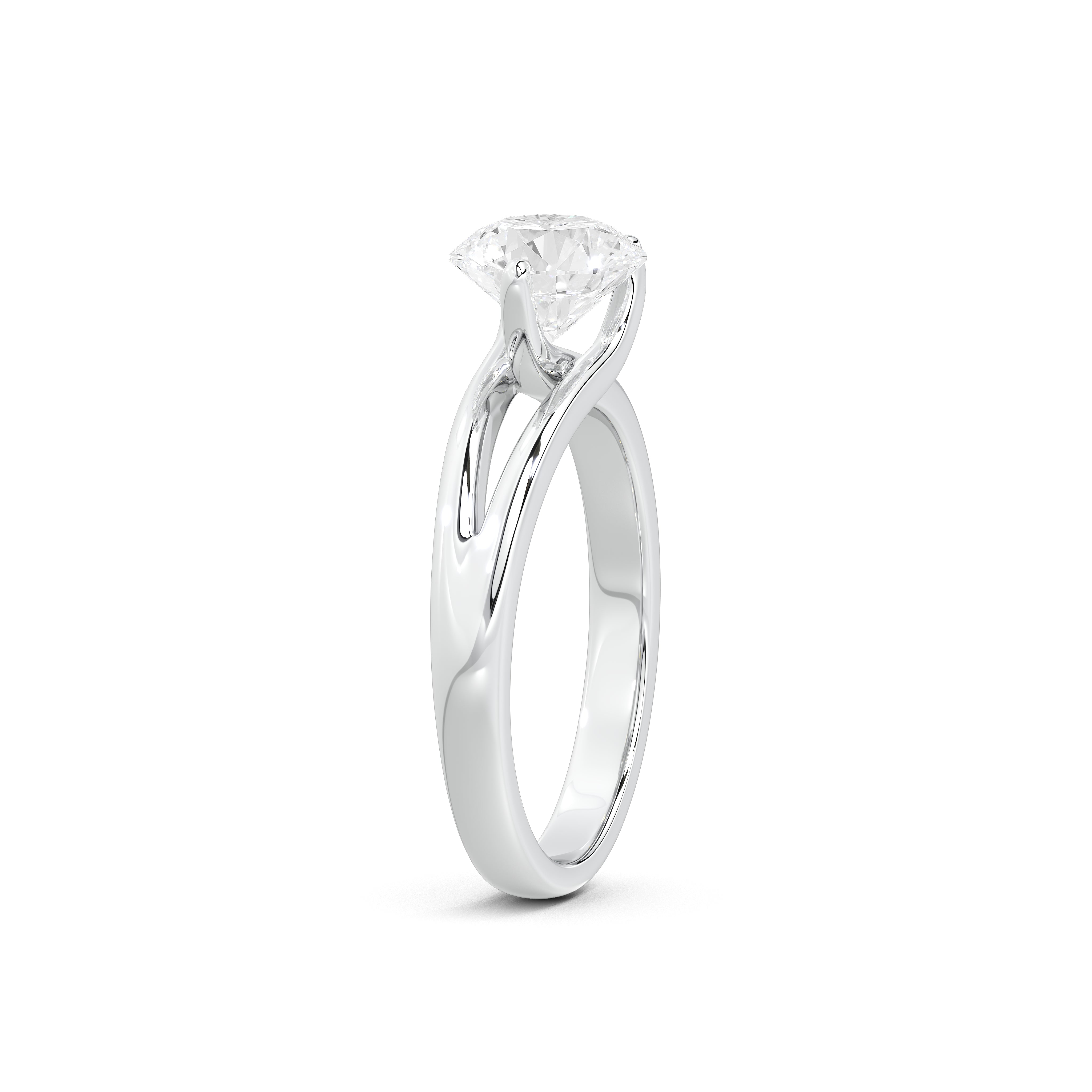 Nicole Everyday Solitaire Ring (Two Tone)