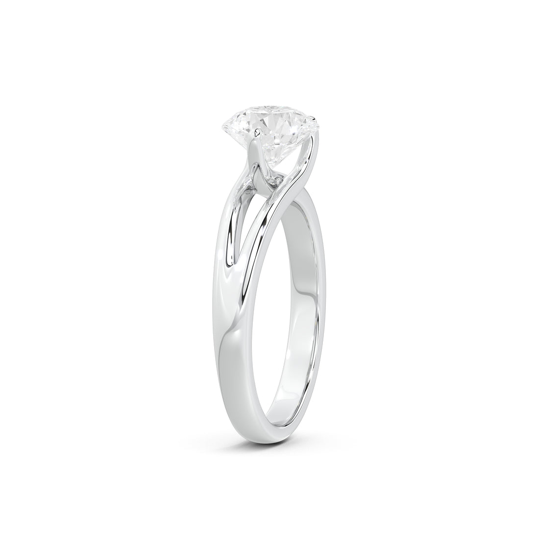 Nicole Everyday Solitaire Ring (Two Tone)