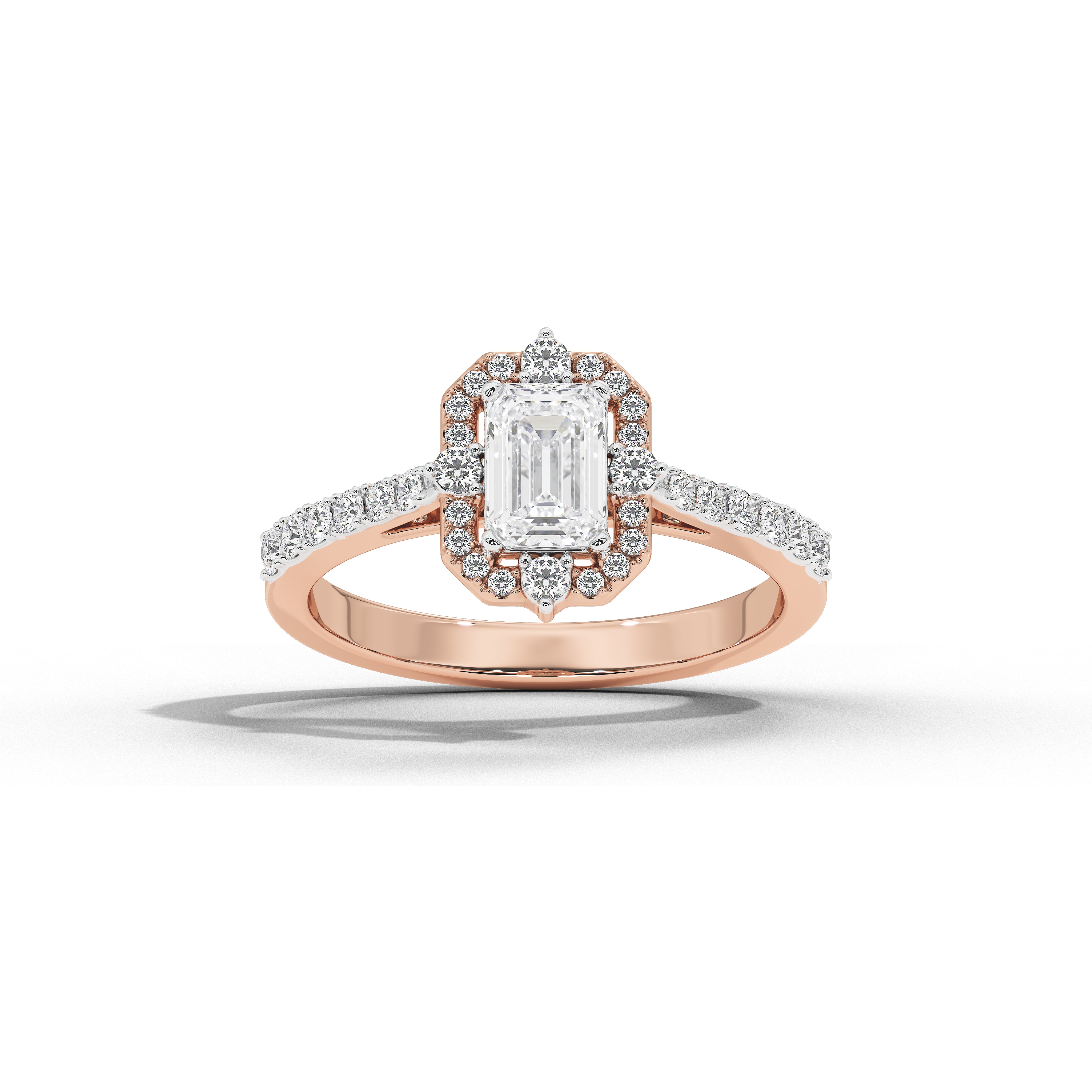 1 Carat Thea Victorian Emerald Ring