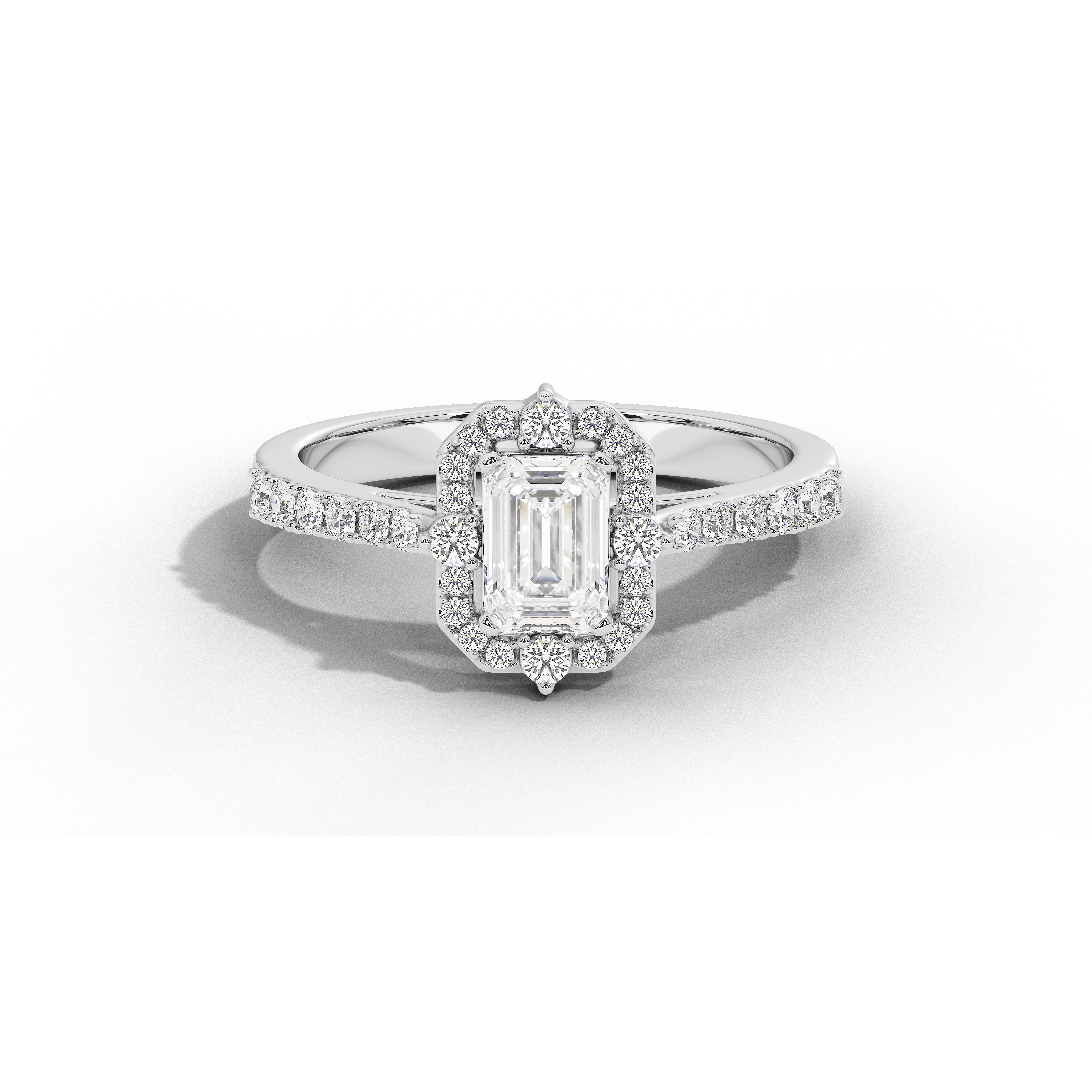 1 Carat Thea Victorian Emerald Ring