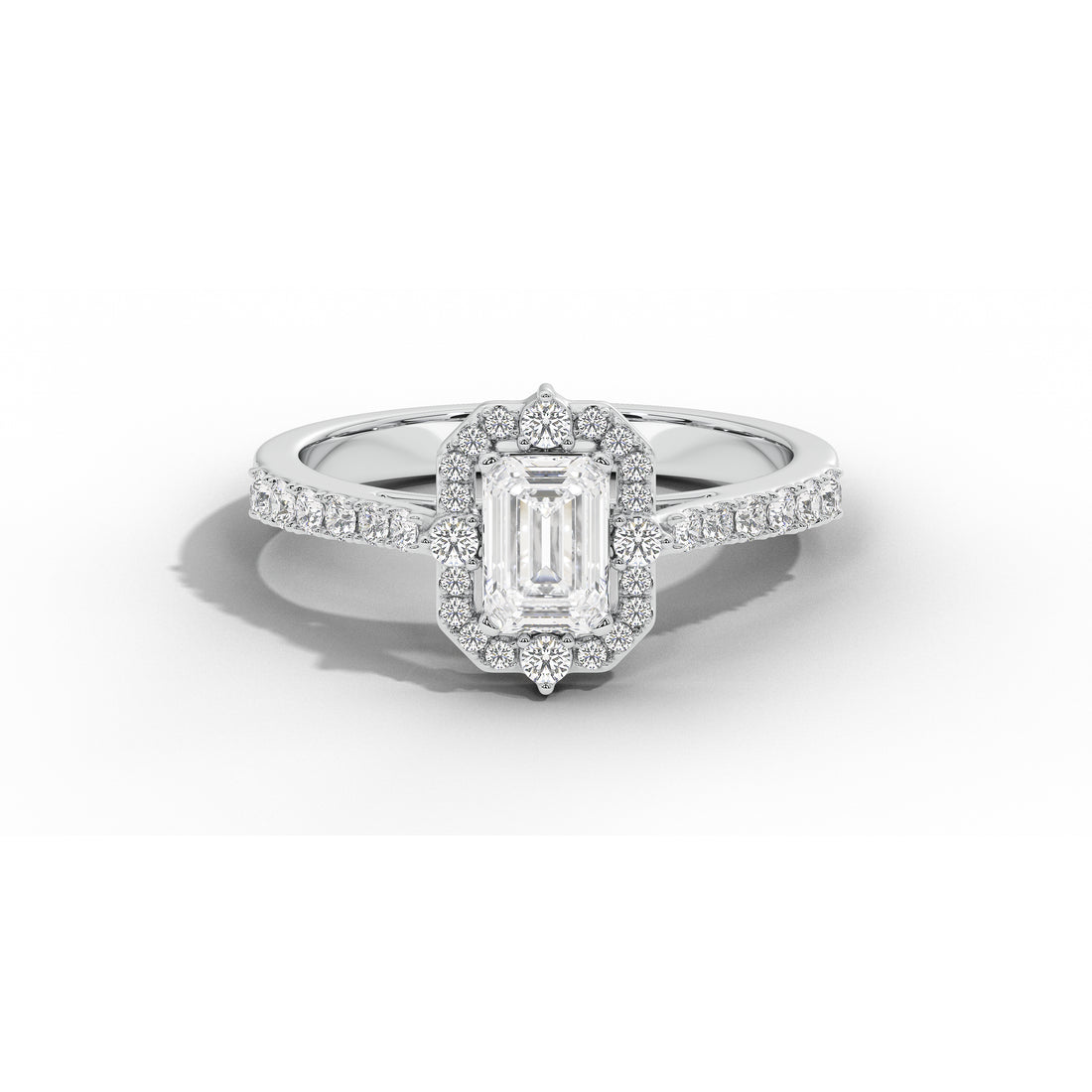 1 Carat Thea Victorian Emerald Ring
