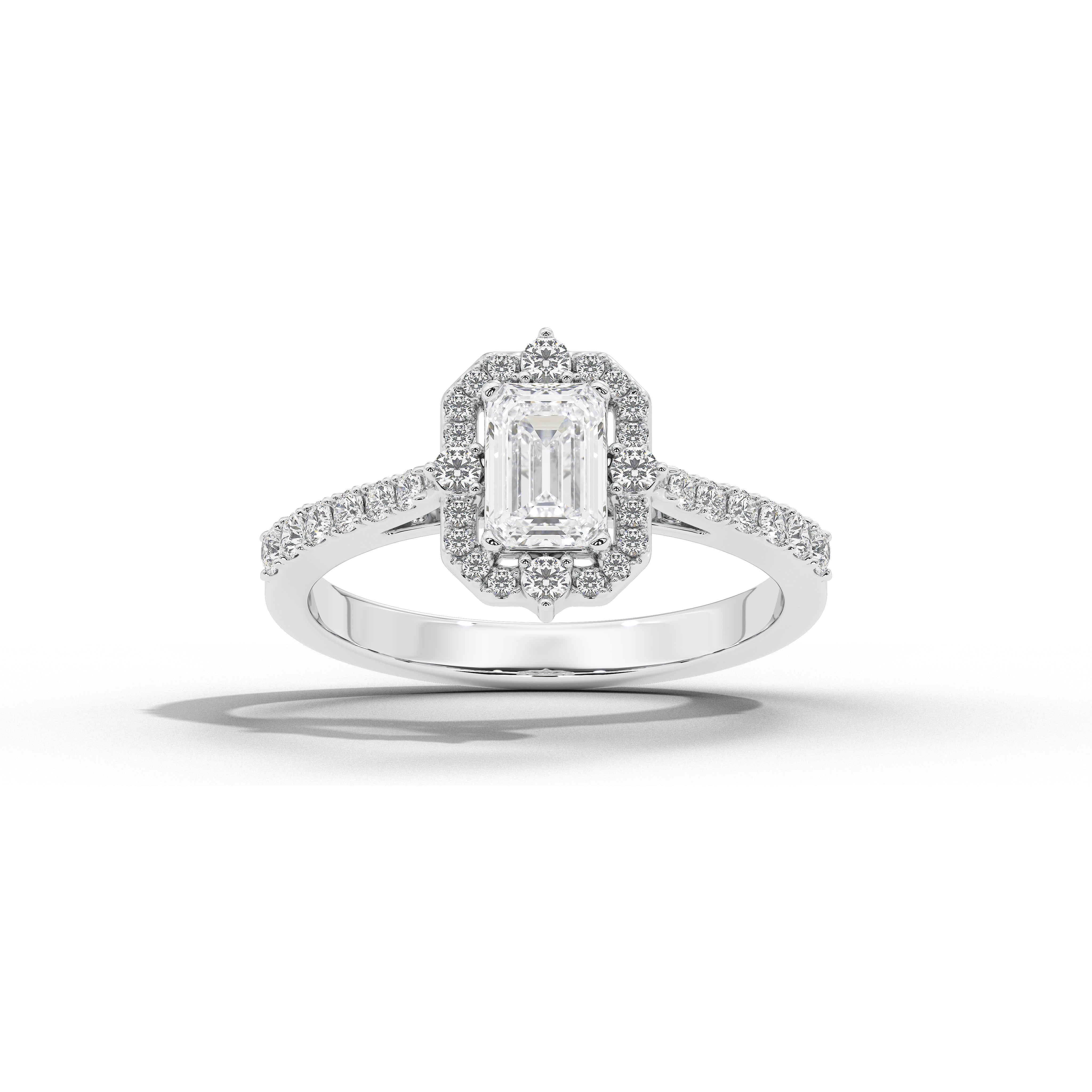 1 Carat Thea Victorian Emerald Ring
