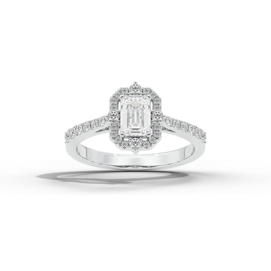 1 Carat Thea Victorian Emerald Ring