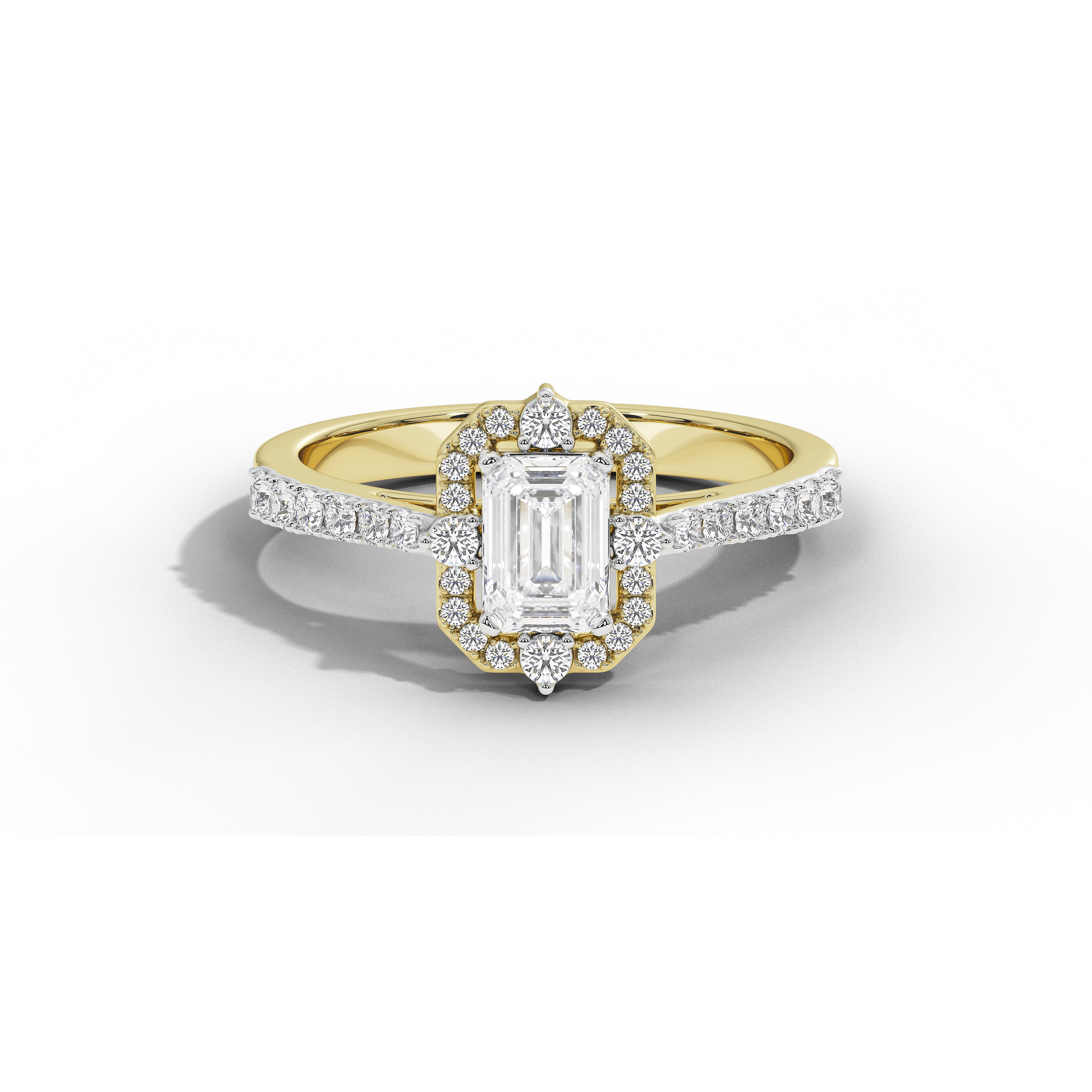 1 Carat Thea Victorian Emerald Ring