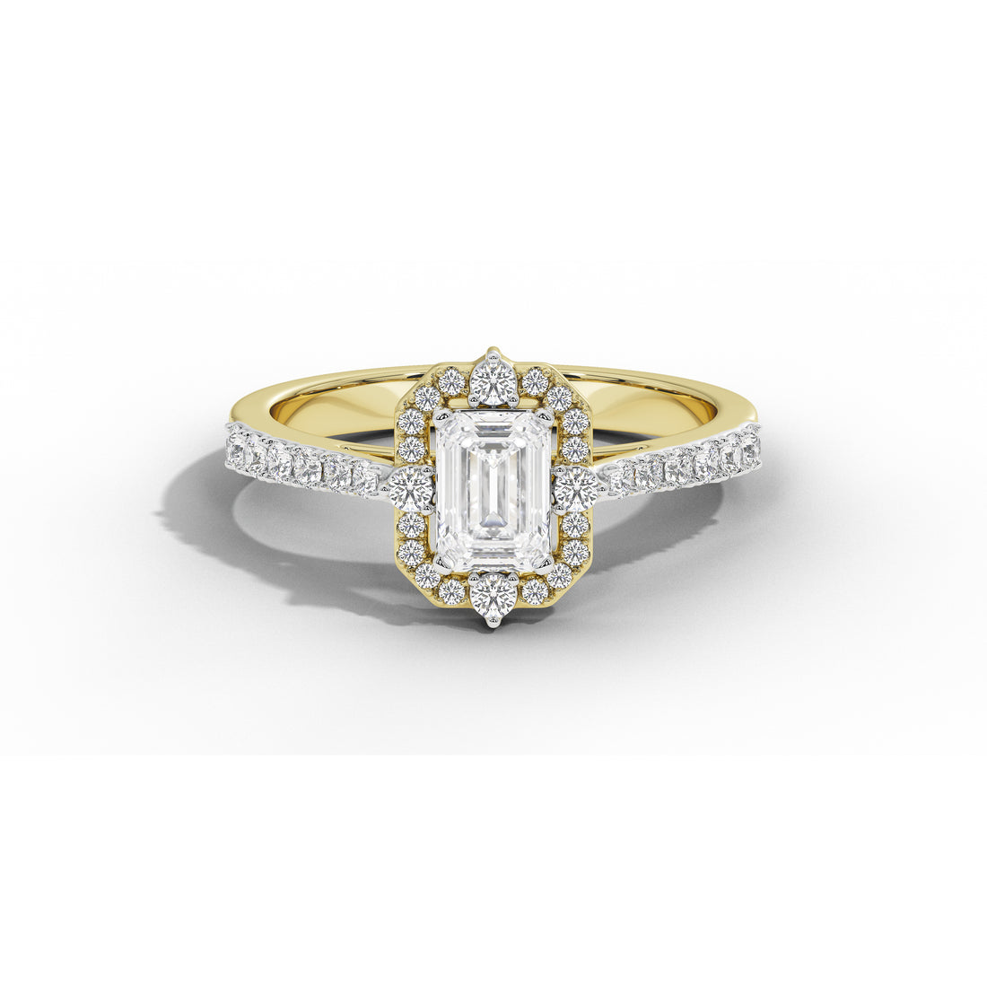 1 Carat Thea Victorian Emerald Ring