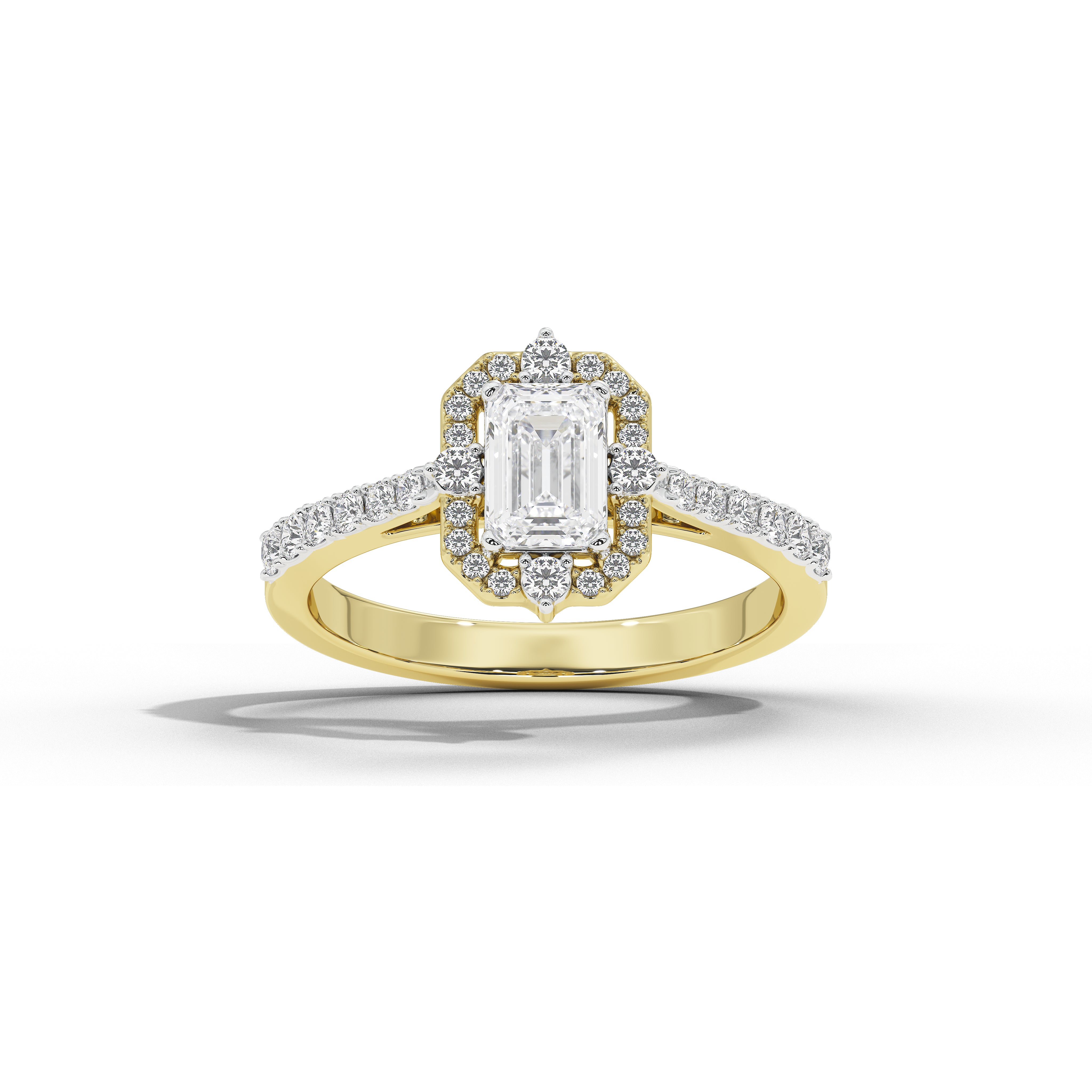 1 Carat Thea Victorian Emerald Ring