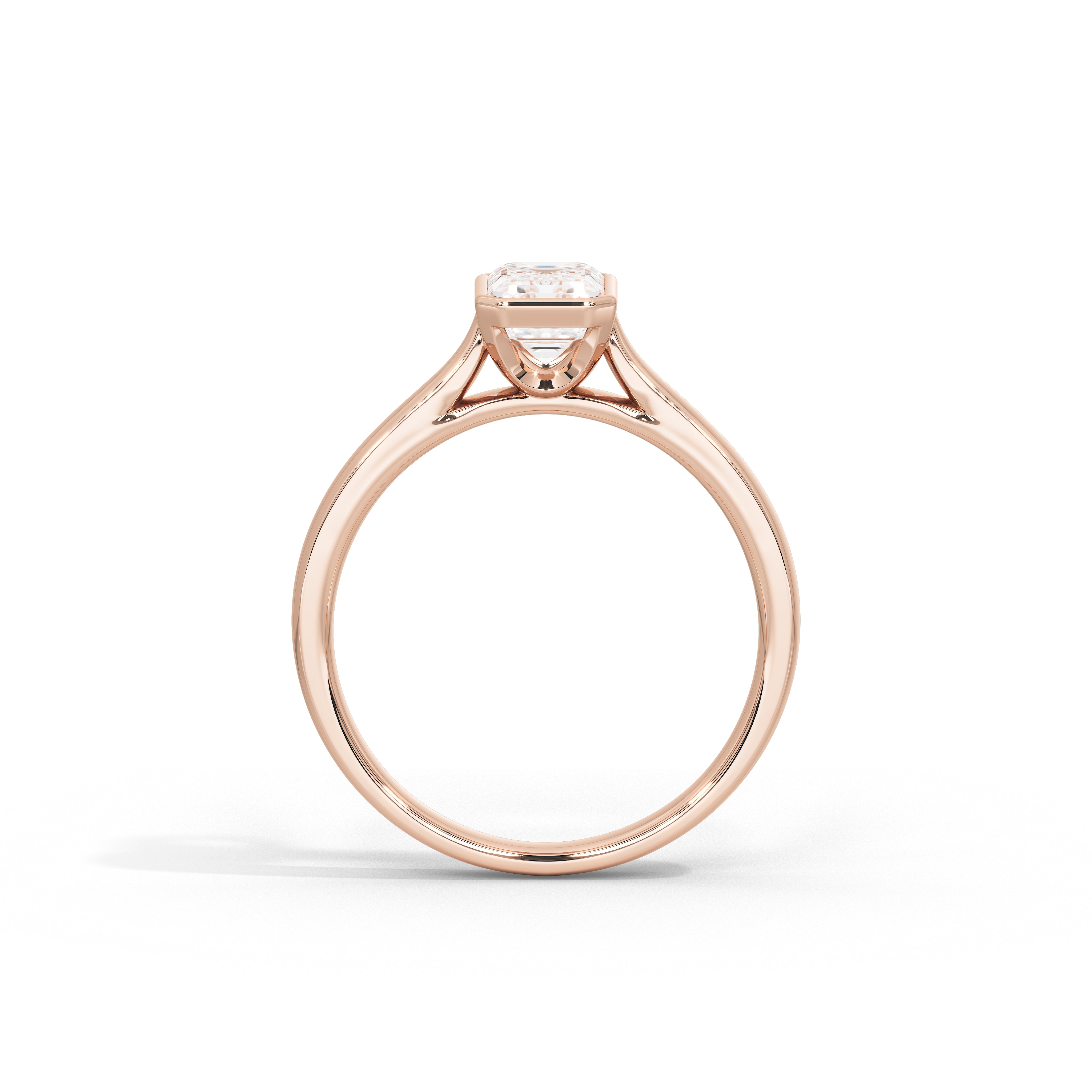 1 Carat Vashti Emerald Bezel Ring