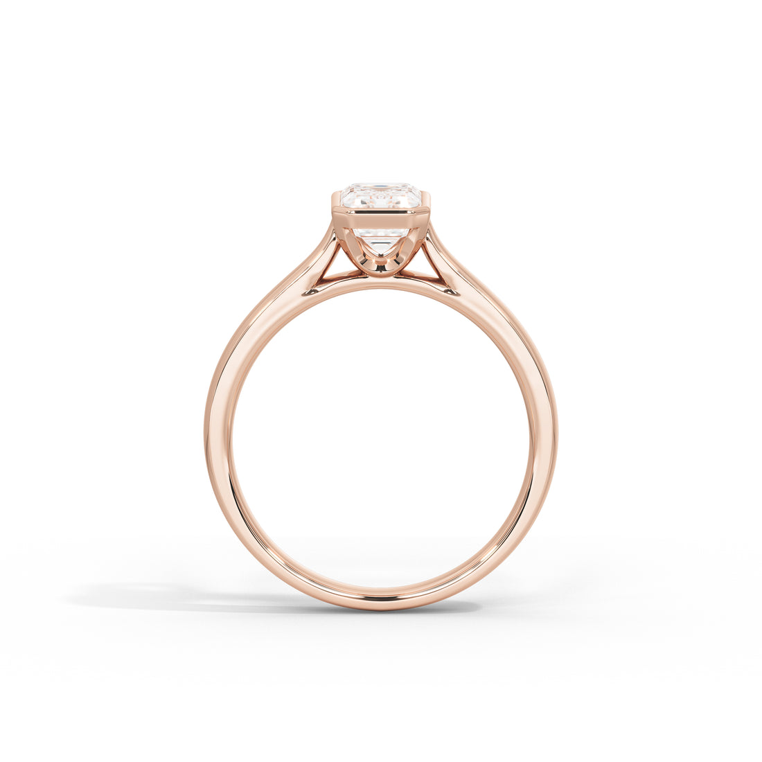 1 Carat Vashti Emerald Bezel Ring