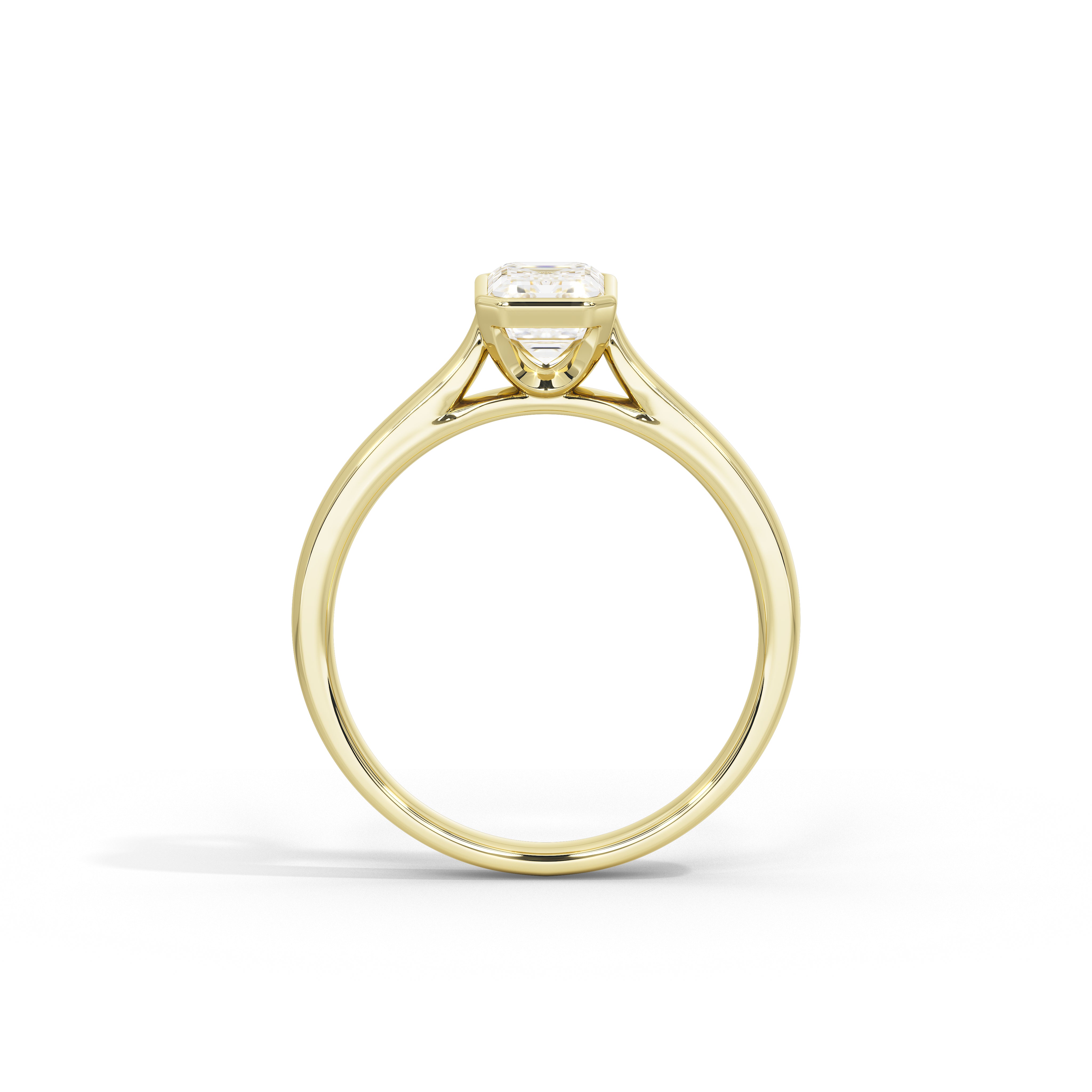 1 Carat Vashti Emerald Bezel Ring
