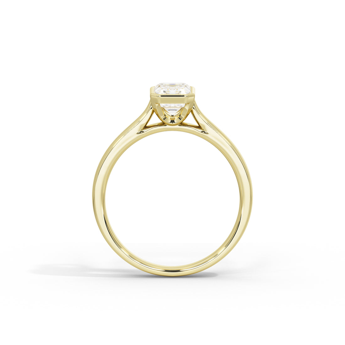1 Carat Vashti Emerald Bezel Ring