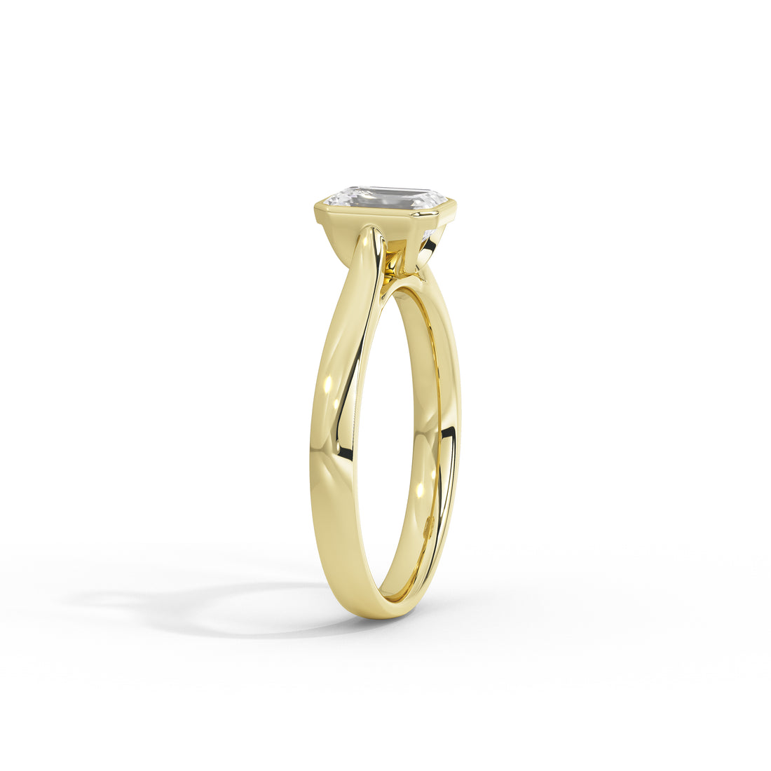 1 Carat Vashti Emerald Bezel Ring