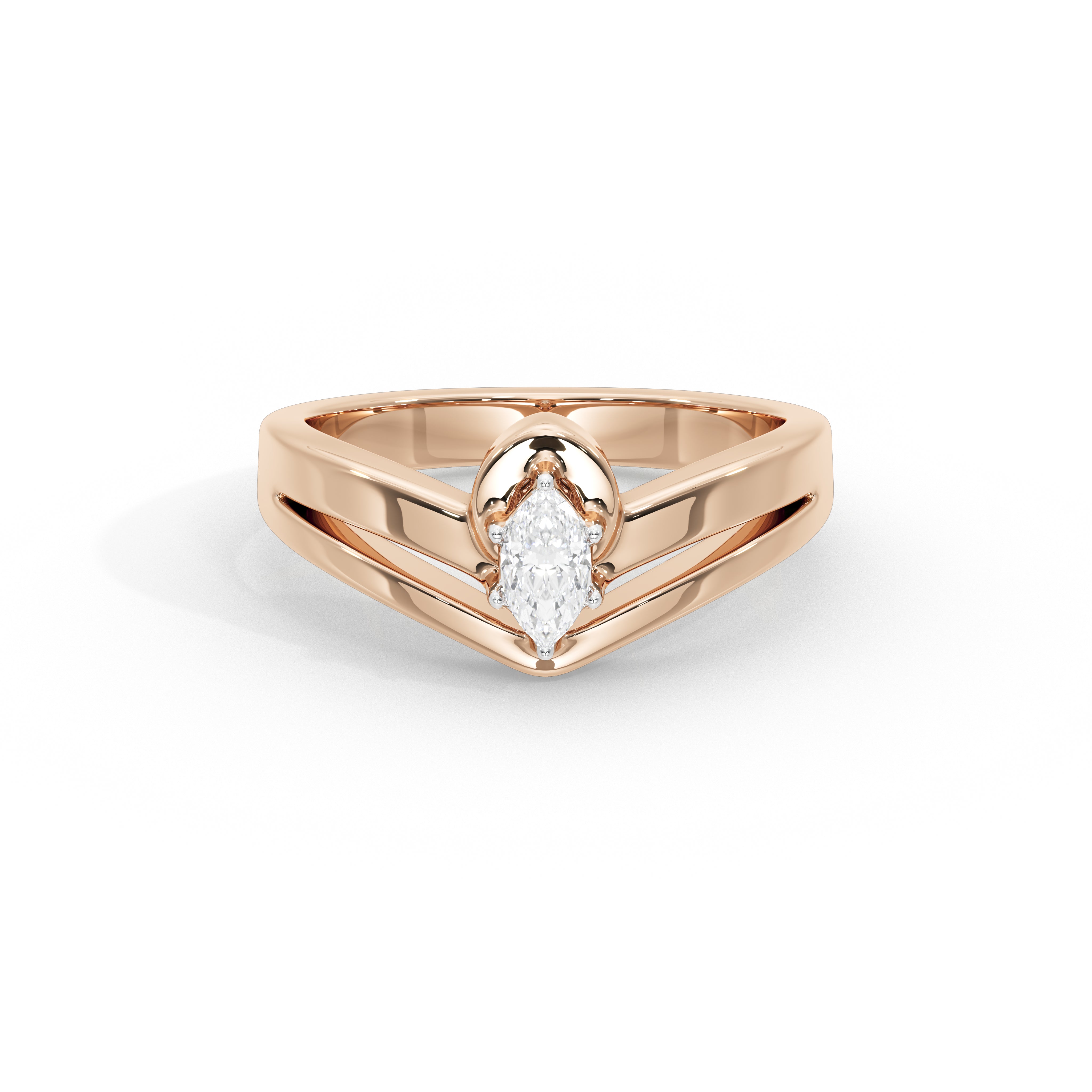 Sorrel Marquise Solitaire Ring