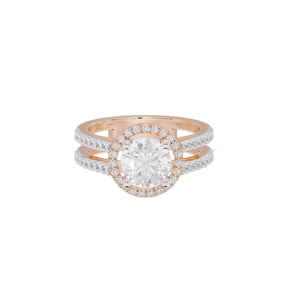 2 Carat Elaine Dual Band Ring