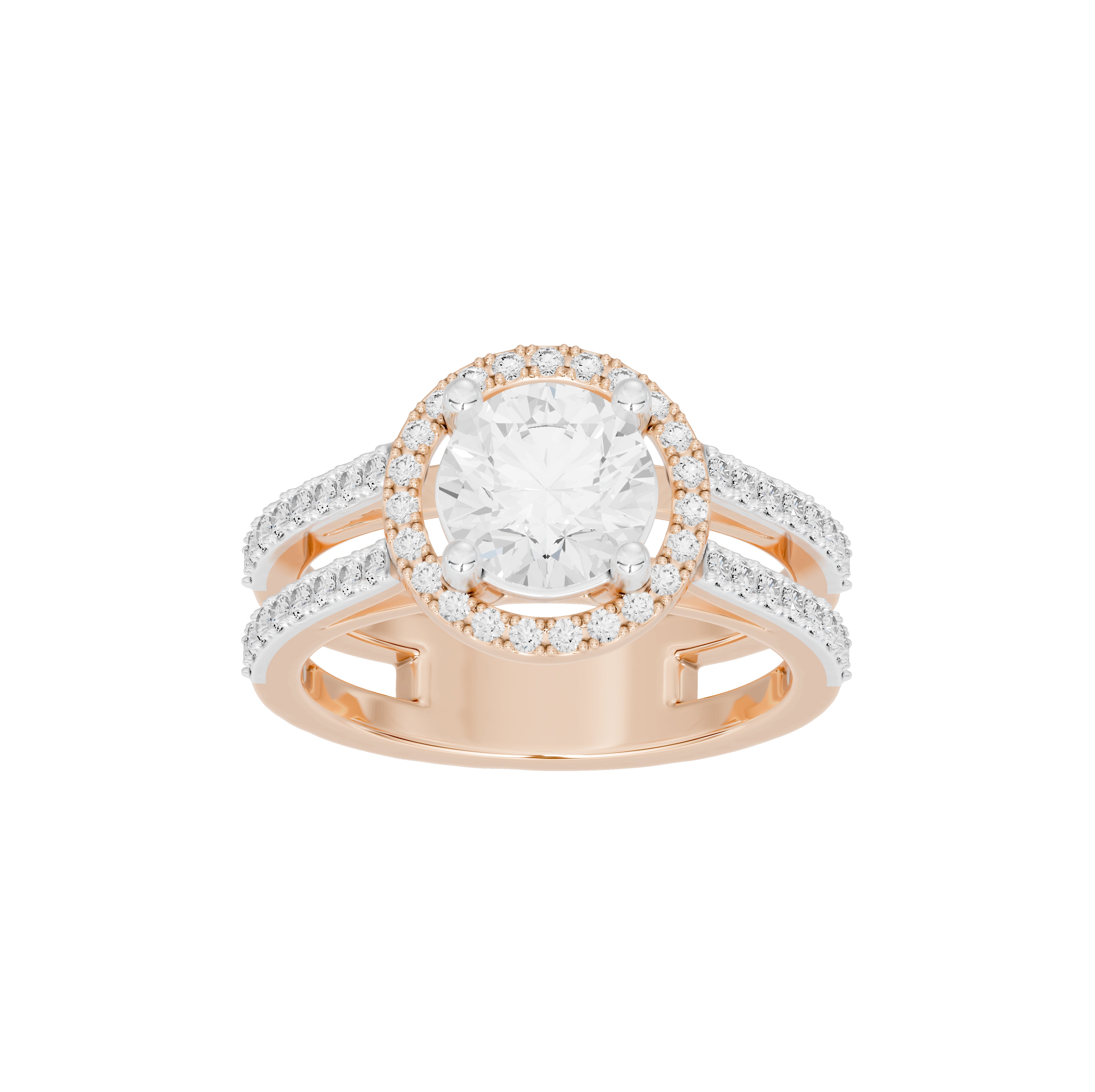 2 Carat Elaine Dual Band Ring