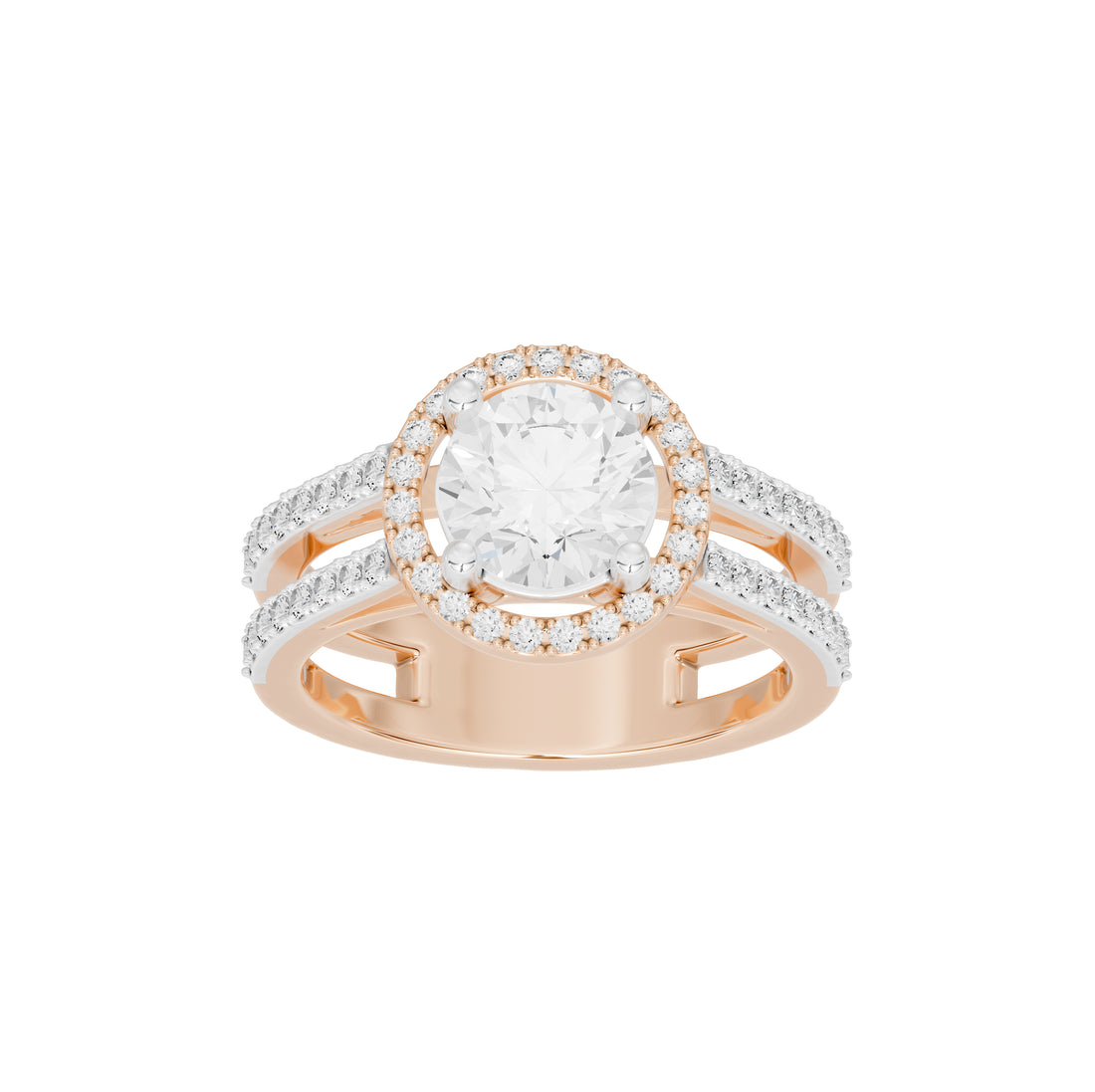 2 Carat Elaine Dual Band Ring