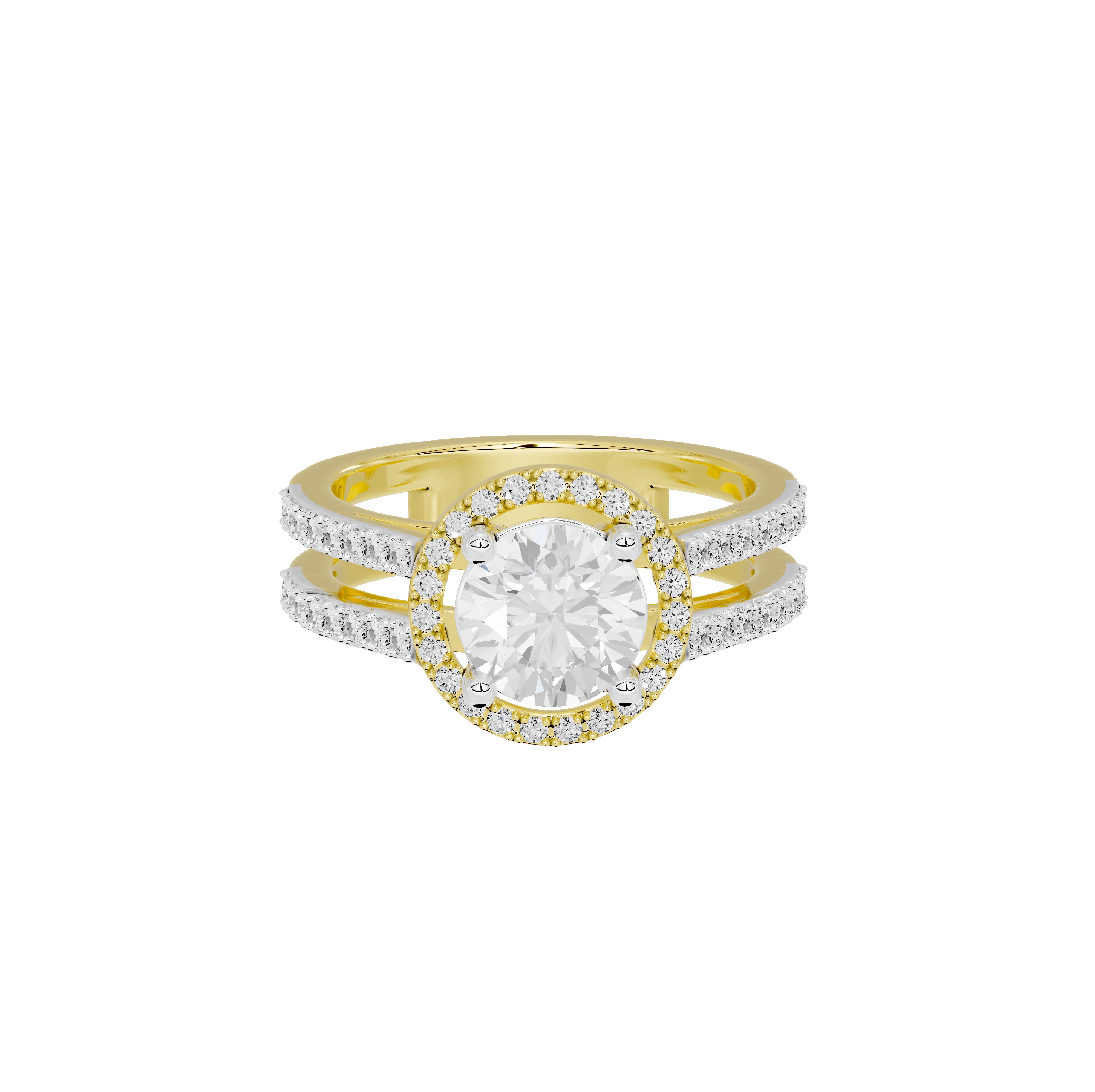 2 Carat Elaine Dual Band Ring