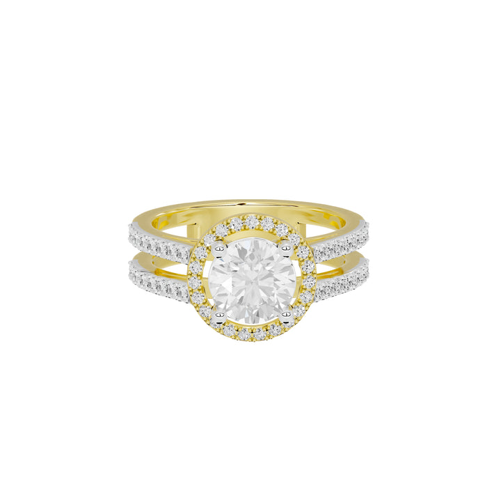 2 Carat Elaine Dual Band Ring