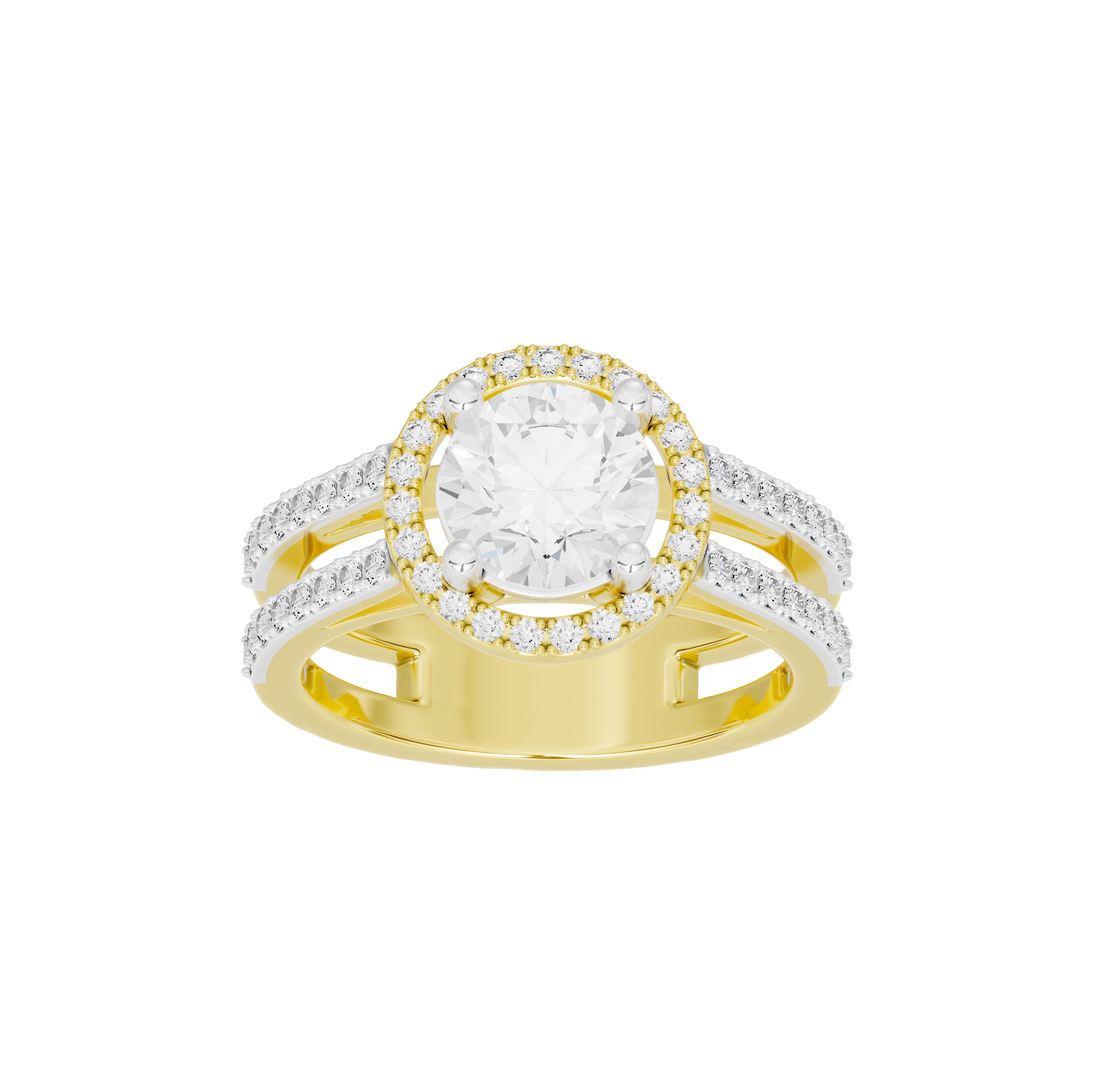 2 Carat Elaine Dual Band Ring