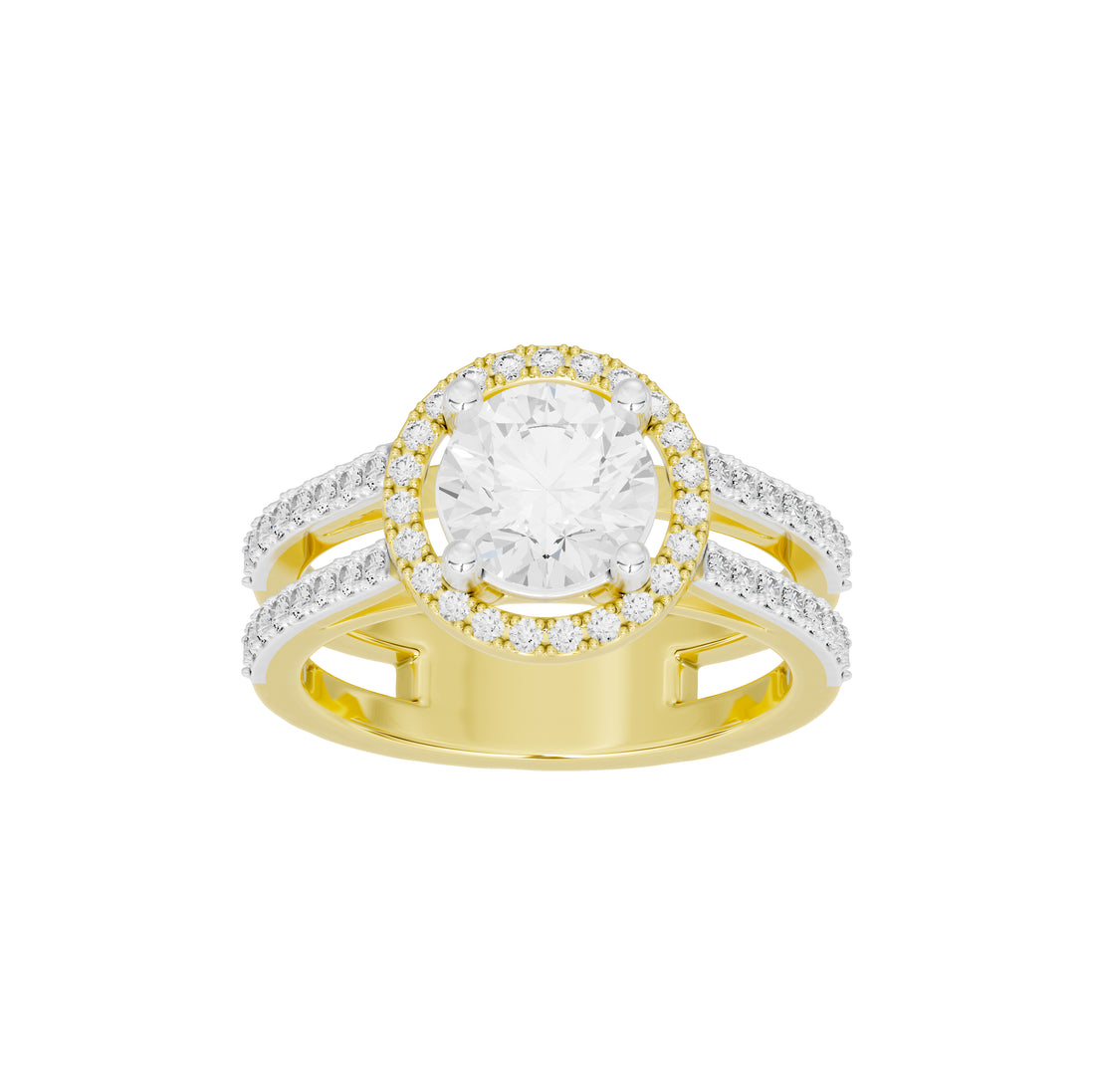 2 Carat Elaine Dual Band Ring