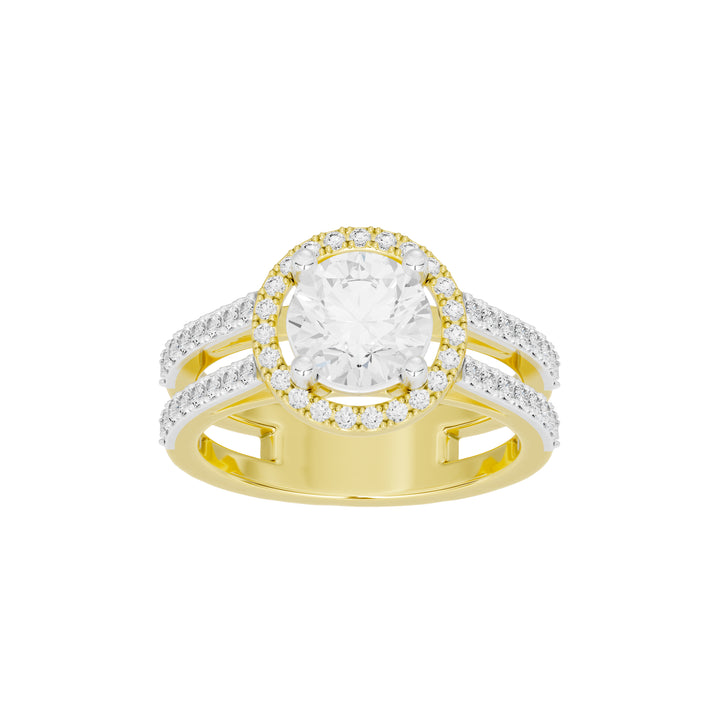 2 Carat Elaine Dual Band Ring
