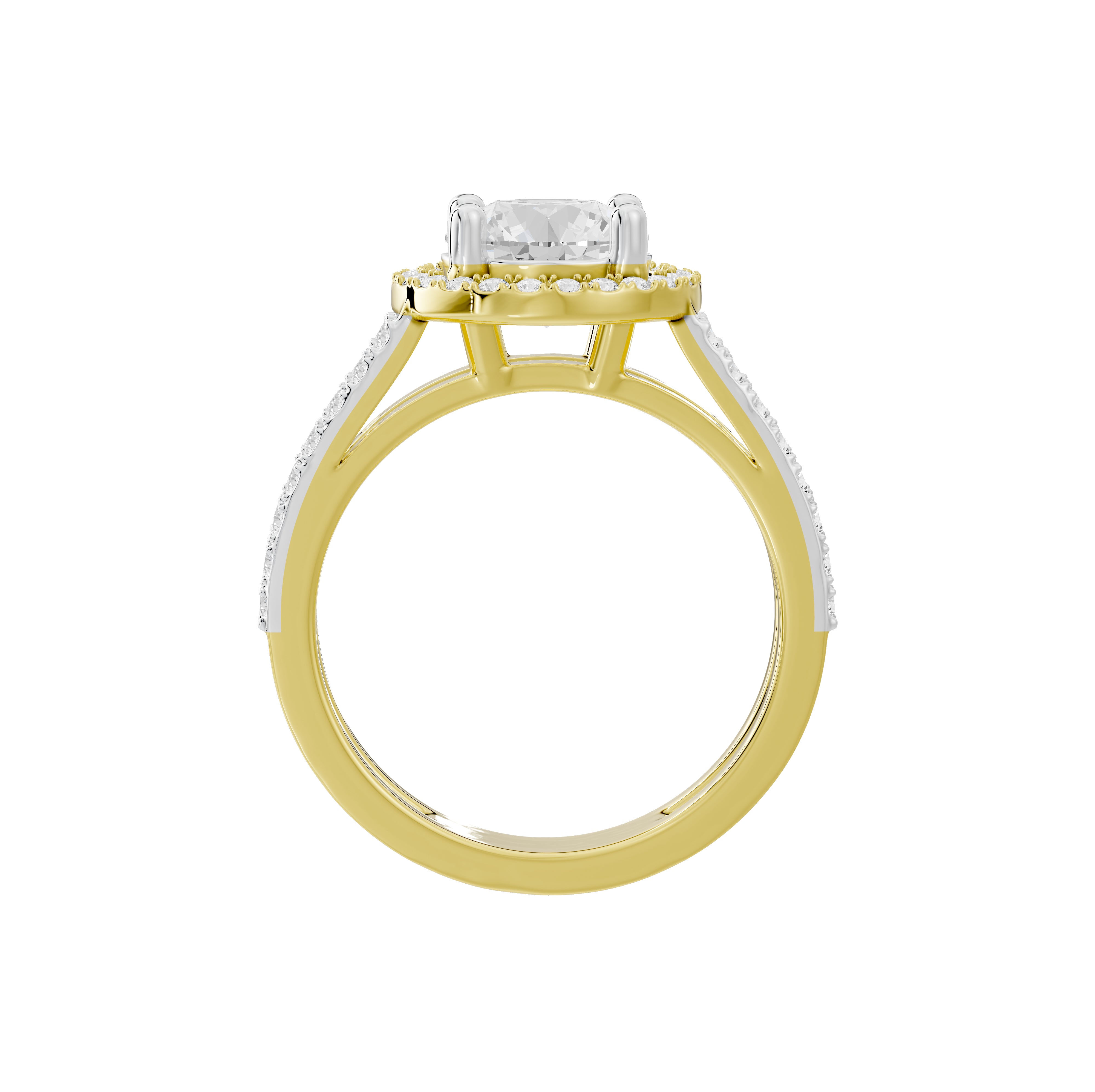 2 Carat Elaine Dual Band Ring