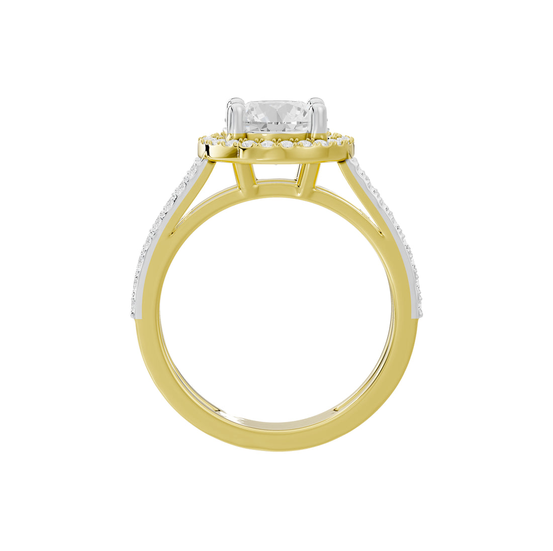 2 Carat Elaine Dual Band Ring