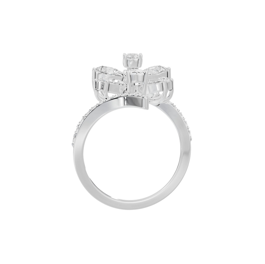 Taissa Pear Floret Diamond Ring