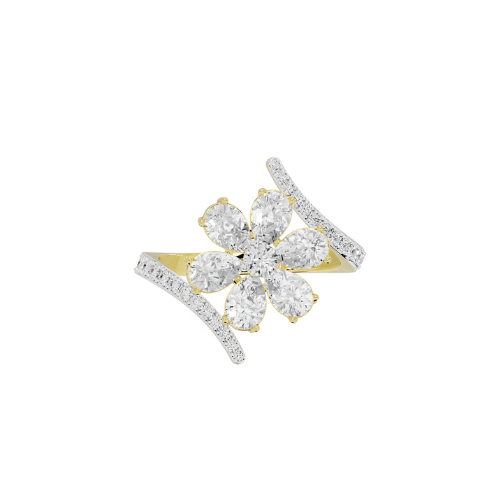 Taissa Pear Floret Diamond Ring