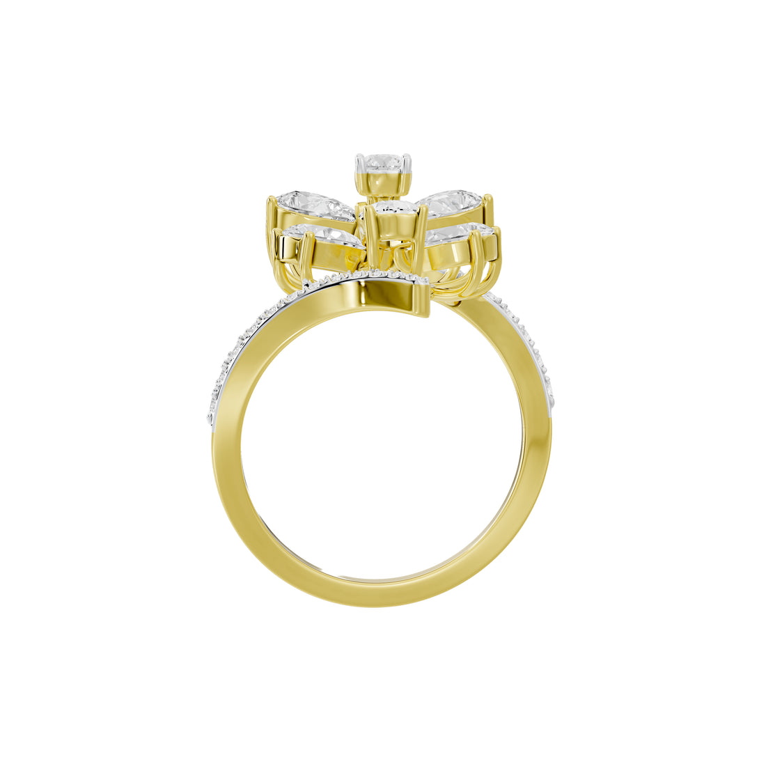 Taissa Pear Floret Diamond Ring
