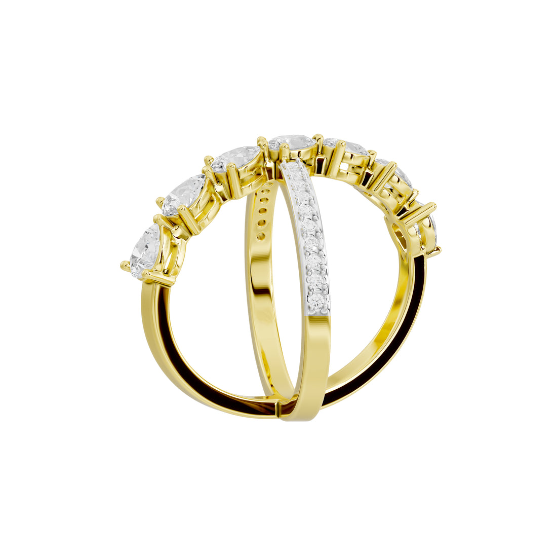Samantha Cross Band Ring