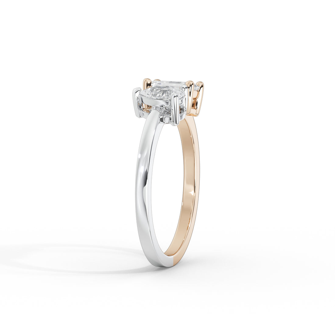 2 Carat Dual Tone 'Toi et Moi' Ring