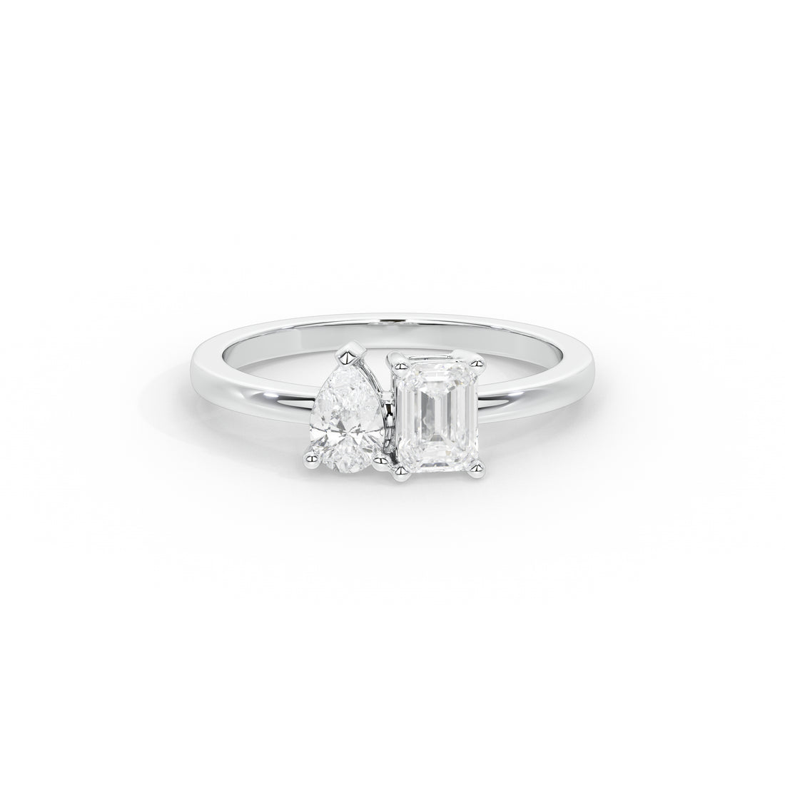 2 Carat Dual Tone 'Toi et Moi' Ring