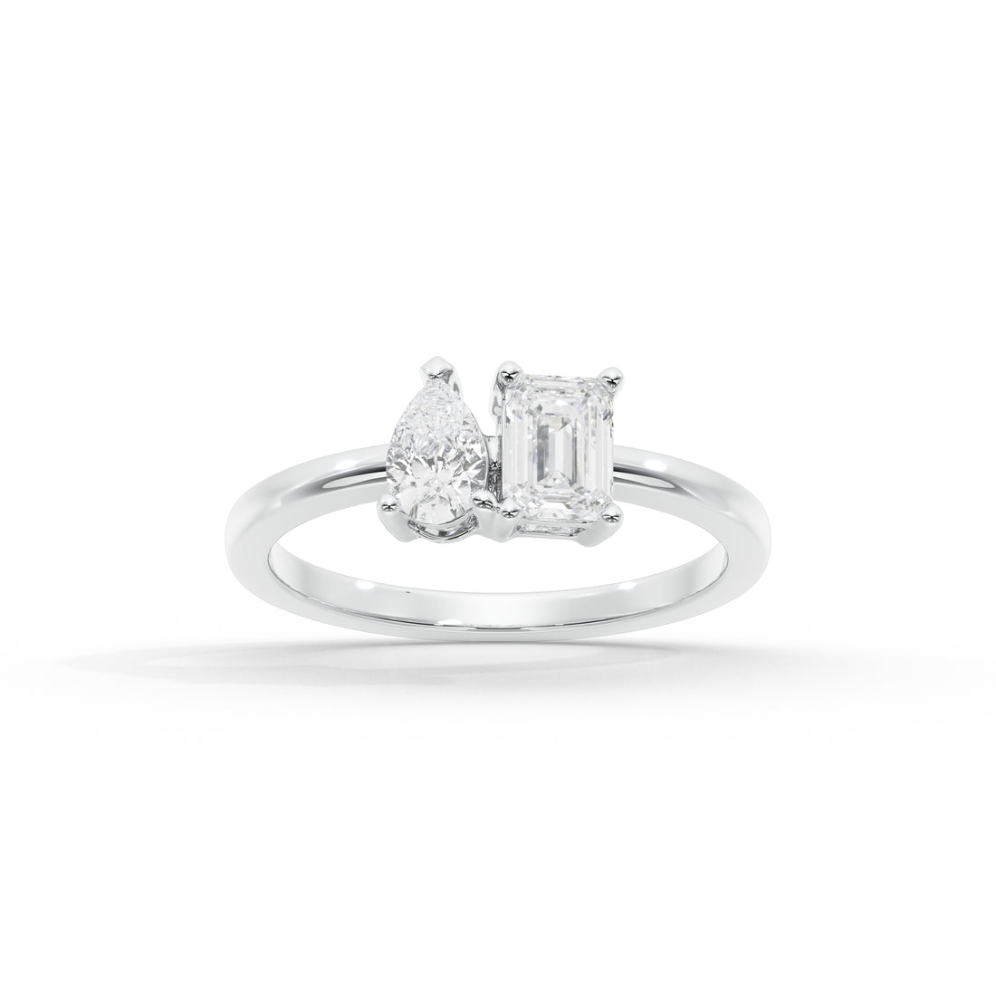 2 Carat Dual Tone 'Toi et Moi' Ring